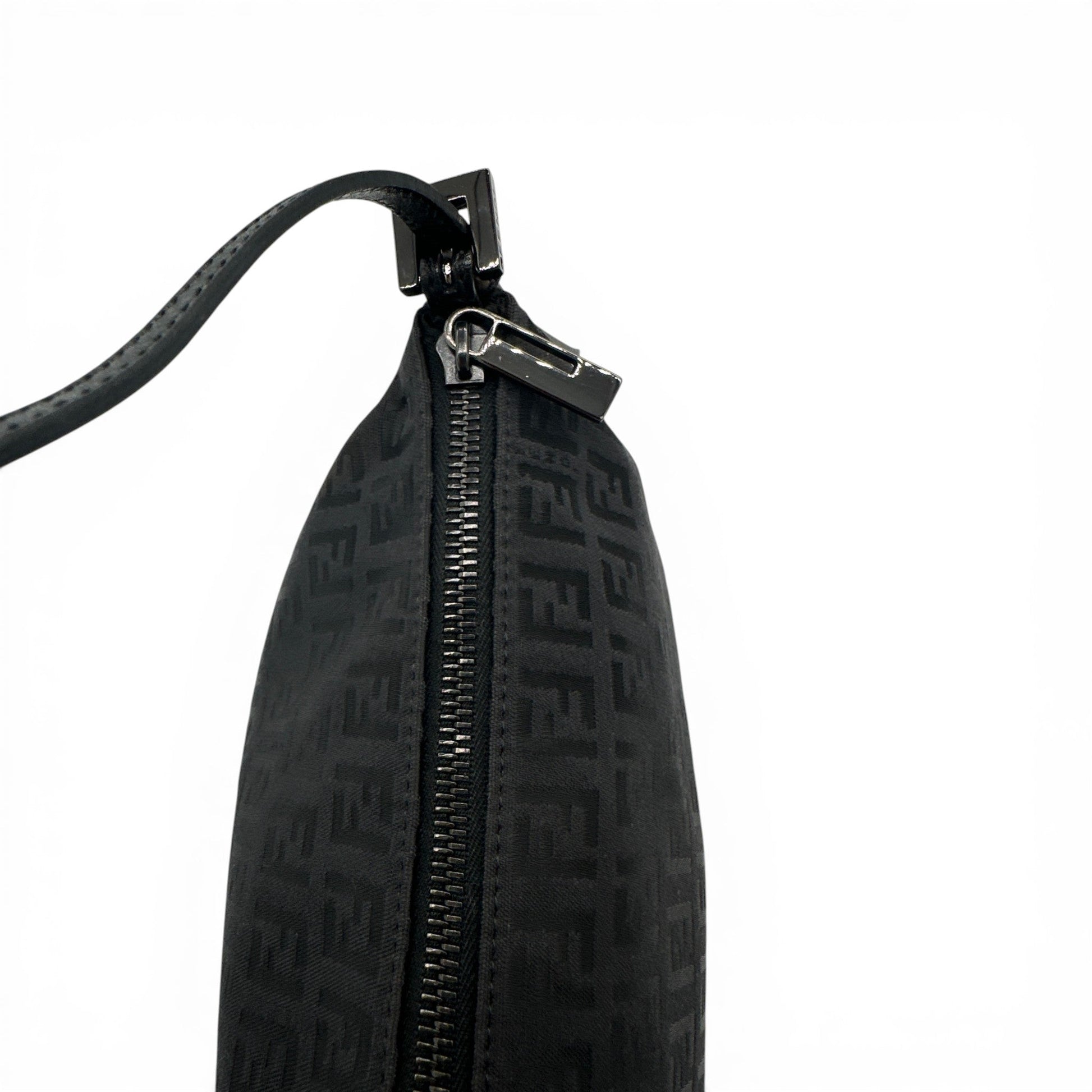 Vintage Fendi Black Zucchino Shoulder Bag - Thanks it's Vintage