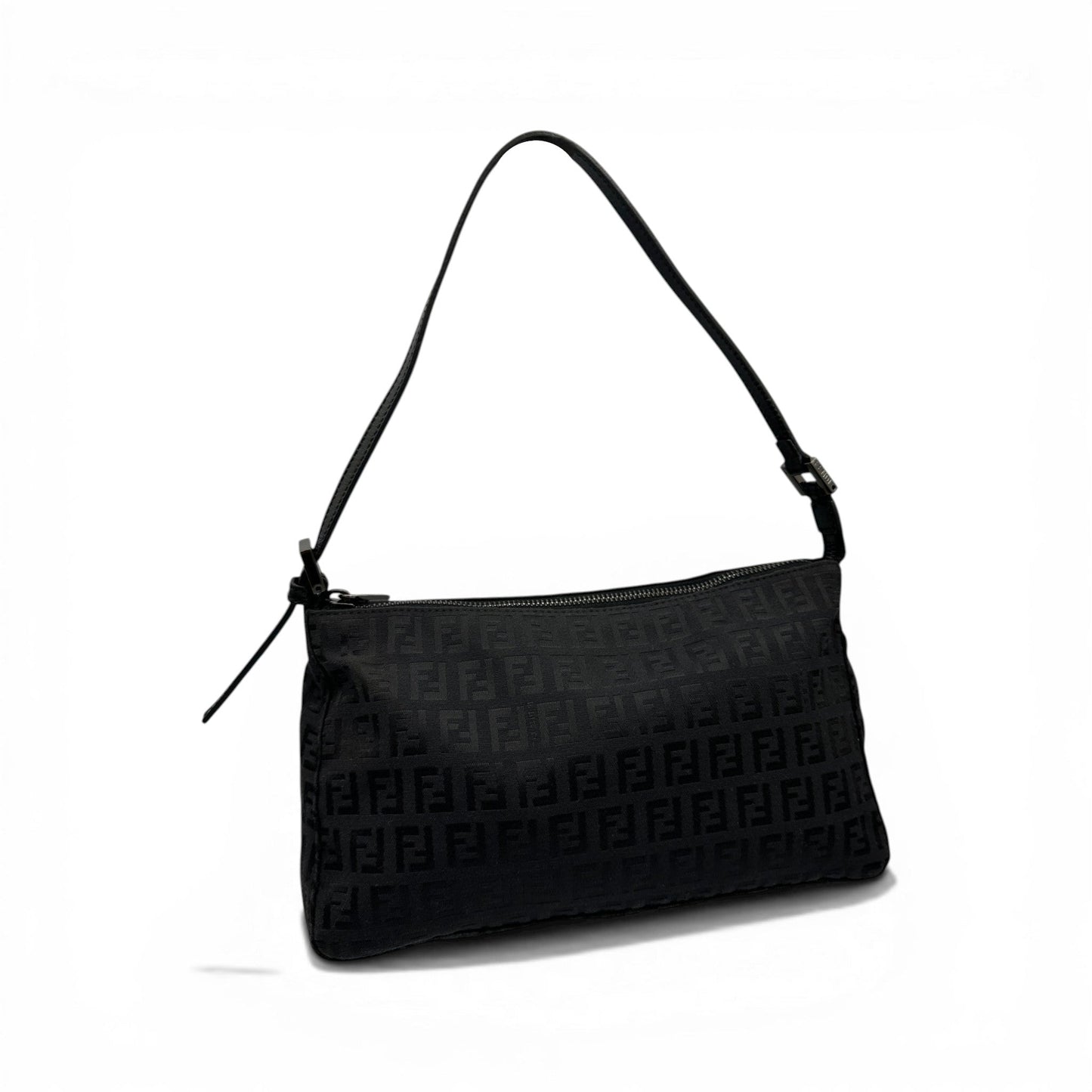Vintage Fendi Black Zucchino Shoulder Bag - Thanks it's Vintage