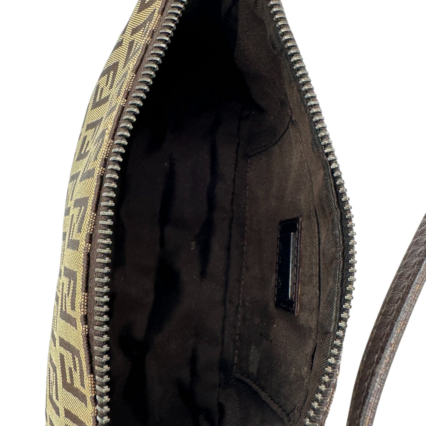 Vintage Fendi Brown Zucchino Pochette Shoulder Bag - Thanks it's Vintage