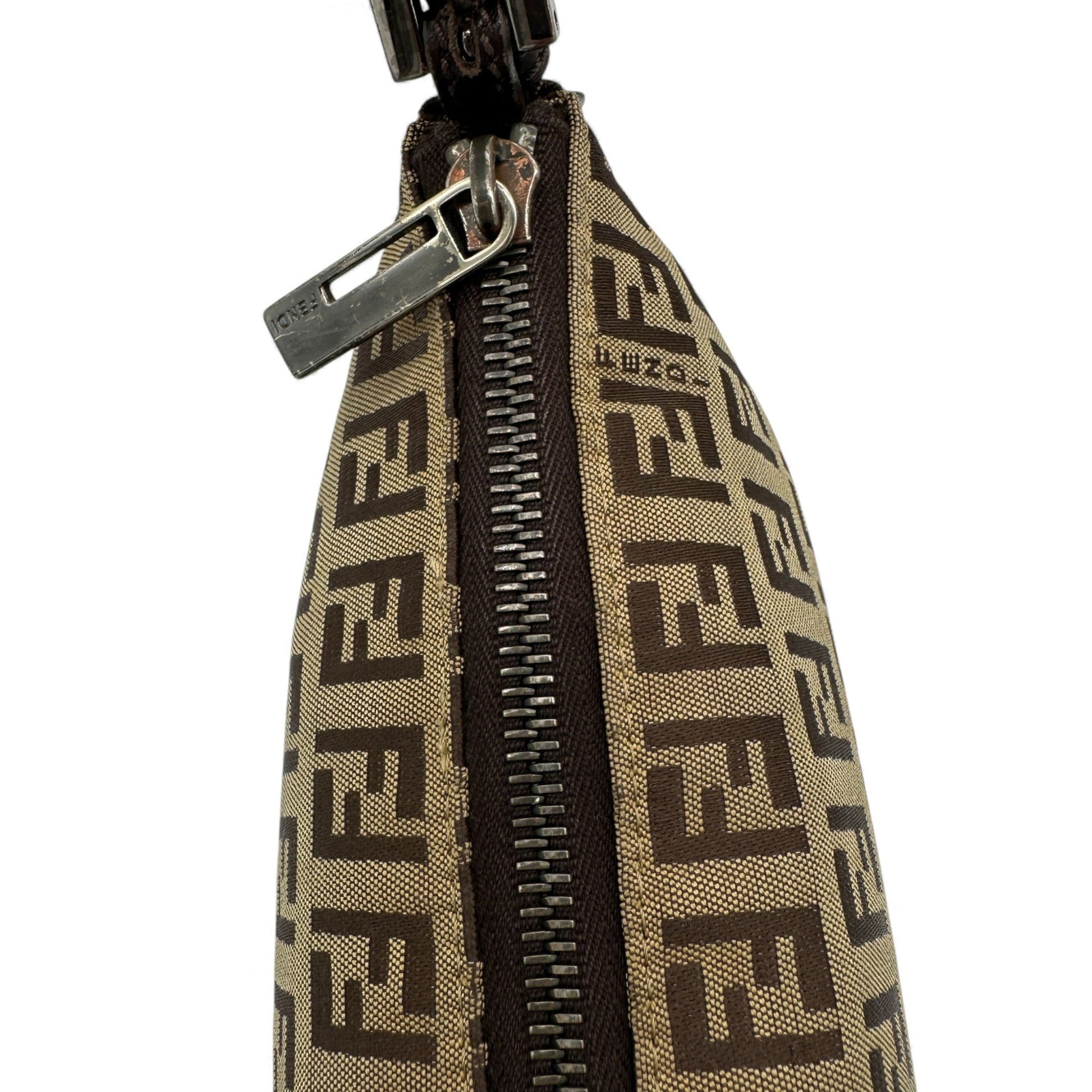Vintage Fendi Brown Zucchino Pochette Shoulder Bag - Thanks it's Vintage