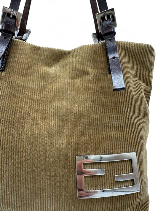 Vintage Fendi Corduroy Bucket Bag Shoulder Bag - Thanks it's Vintage