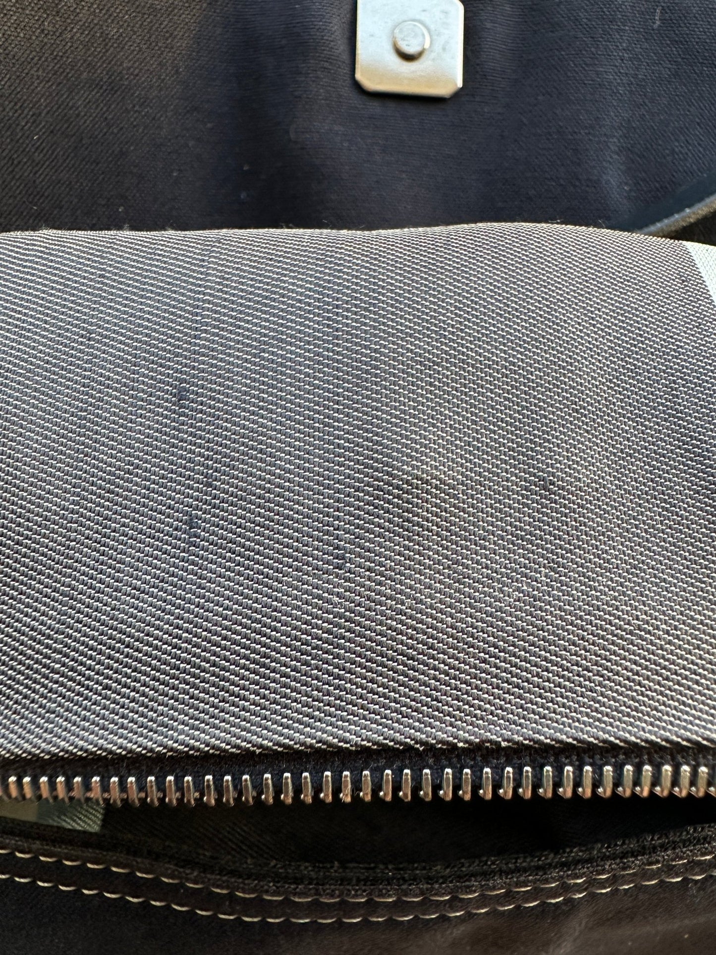 Vintage Fendi Denim Navy Baguette Shoulder Bag - Thanks it's Vintage