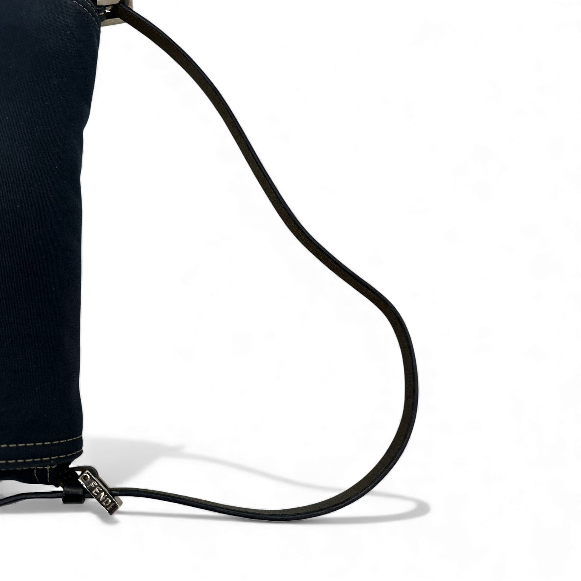 Vintage Fendi Denim Navy Baguette Shoulder Bag - Thanks it's Vintage