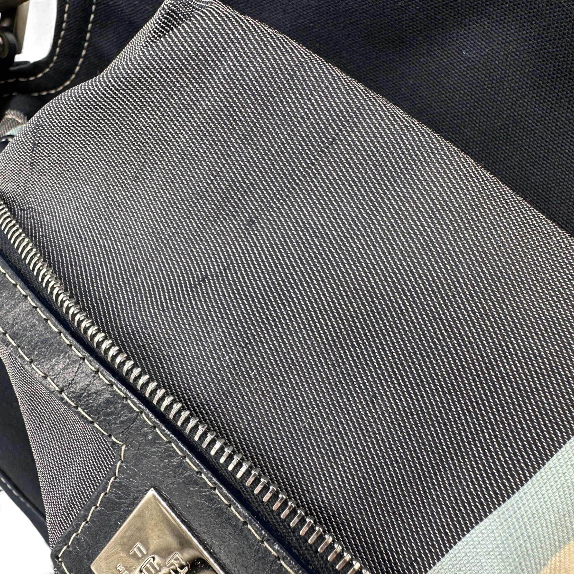 Vintage Fendi Denim Navy Baguette Shoulder Bag - Thanks it's Vintage