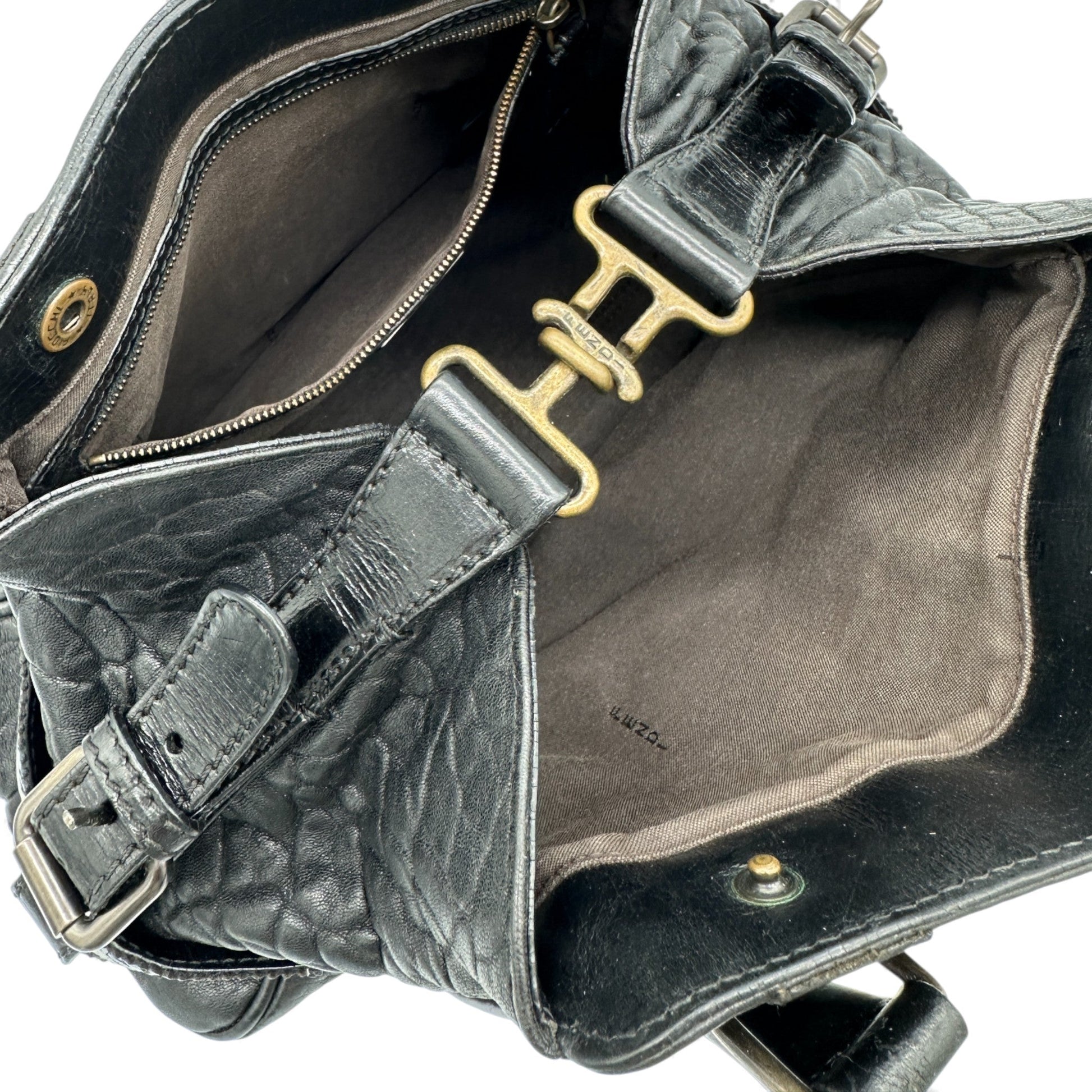 Vintage Fendi Ethnico Black Leather Handbag - Thanks it's Vintage