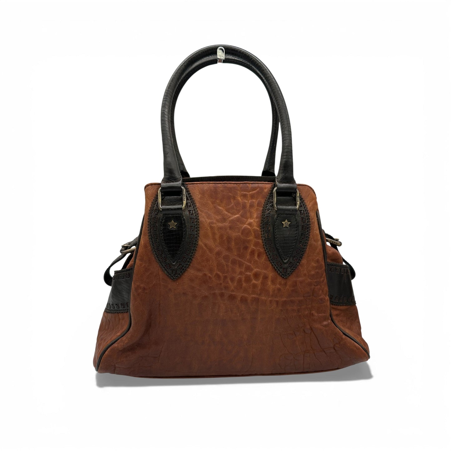 Vintage Fendi Ethnico Brown Leather Handbag - Thanks it's Vintage