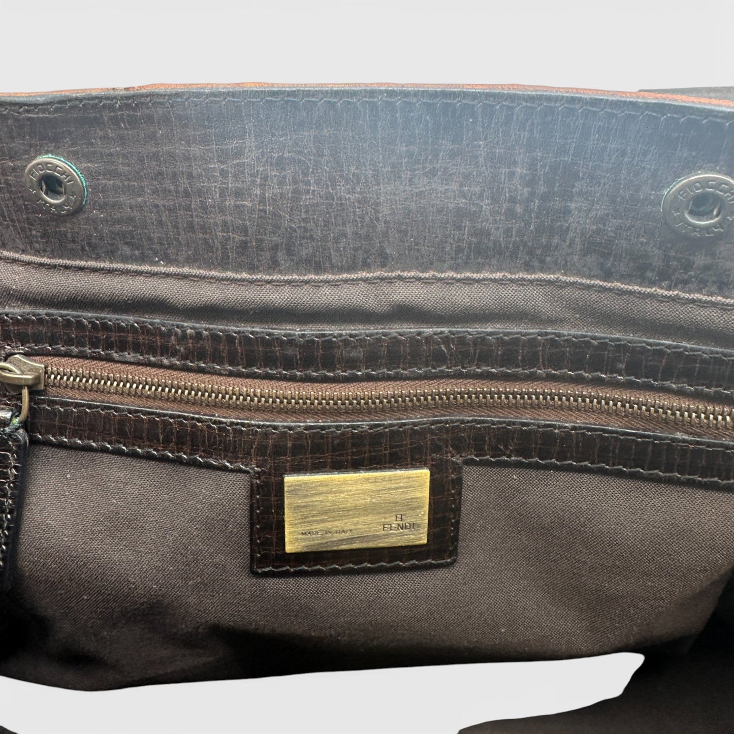 Vintage Fendi Ethnico Brown Leather Handbag - Thanks it's Vintage