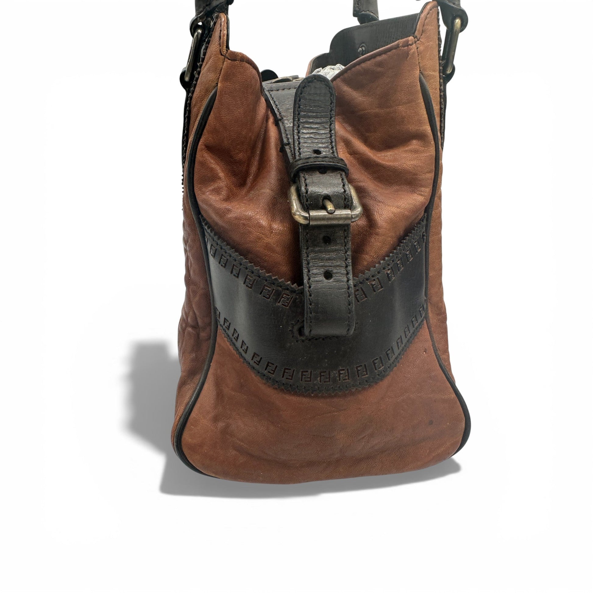 Vintage Fendi Ethnico Brown Leather Handbag - Thanks it's Vintage