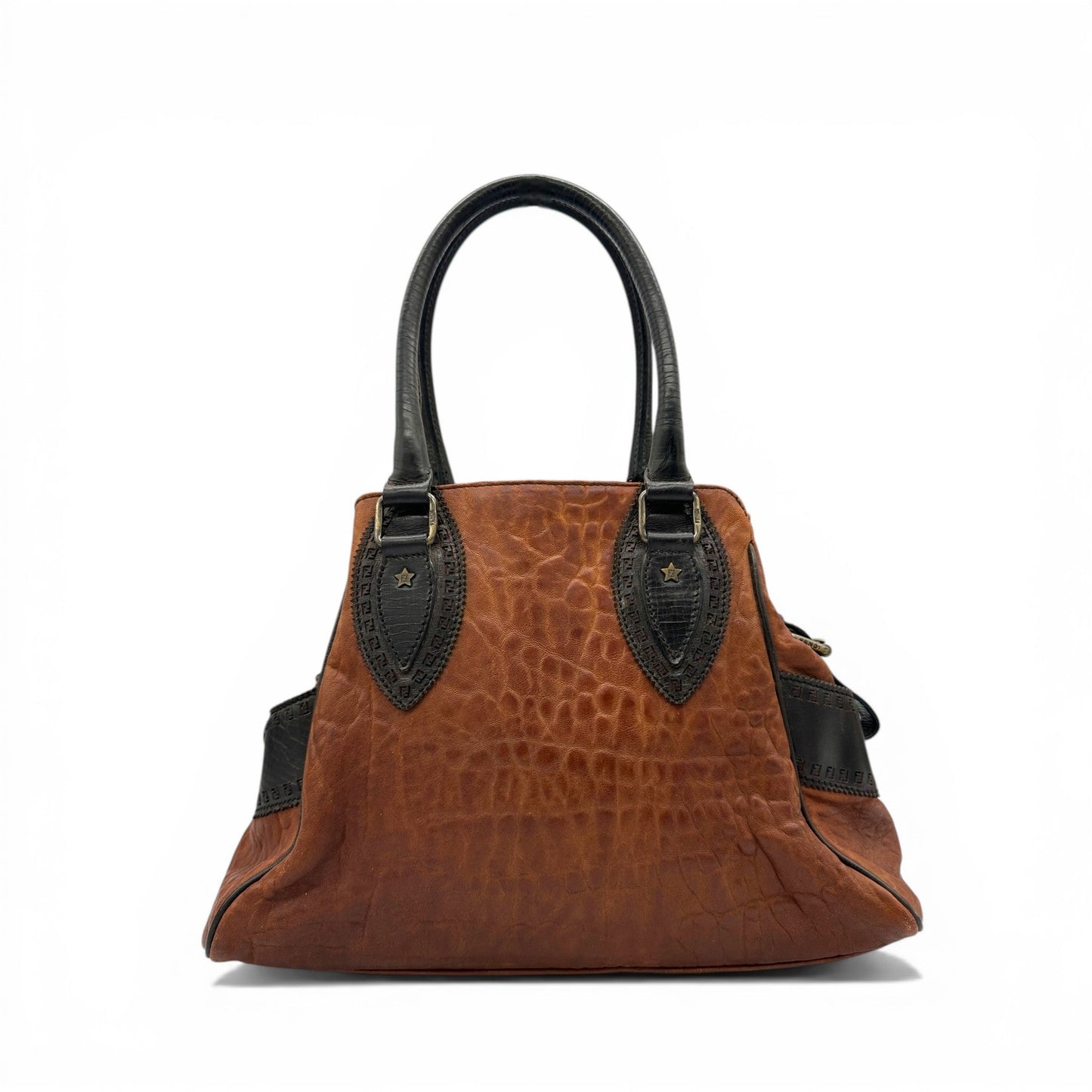Vintage Fendi Ethnico Brown Leather Handbag - Thanks it's Vintage