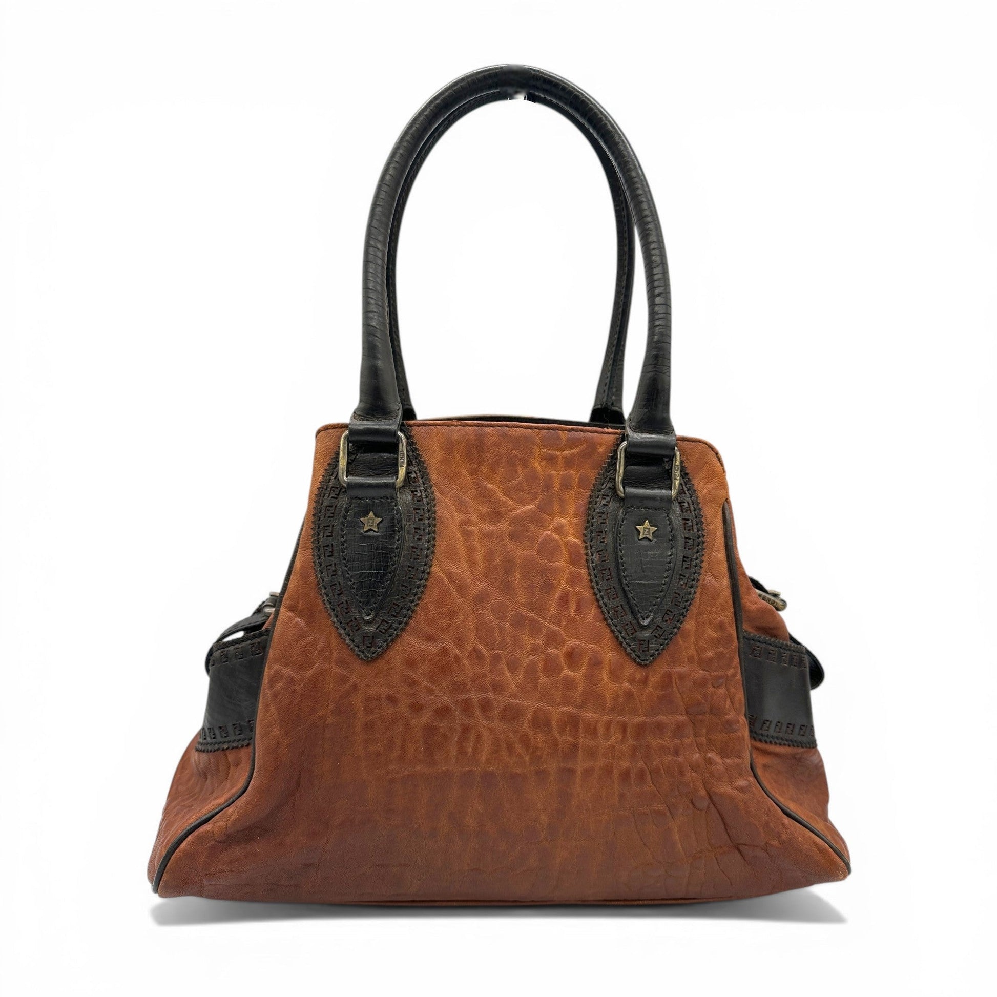 Vintage Fendi Ethnico Brown Leather Handbag - Thanks it's Vintage