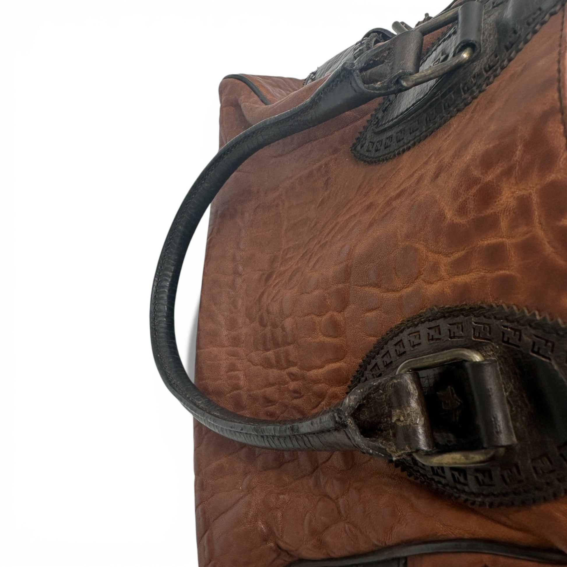 Vintage Fendi Ethnico Brown Leather Handbag - Thanks it's Vintage