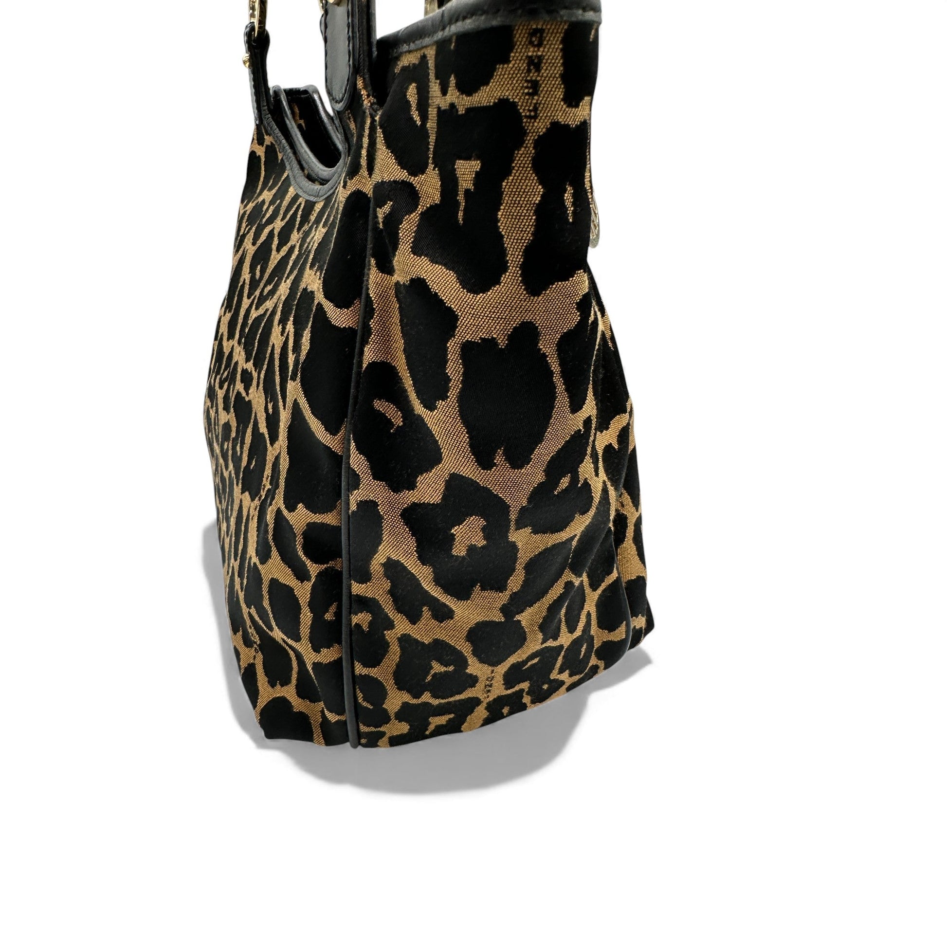 Vintage Fendi Leopard Print Chef Tote - Thanks it's Vintage