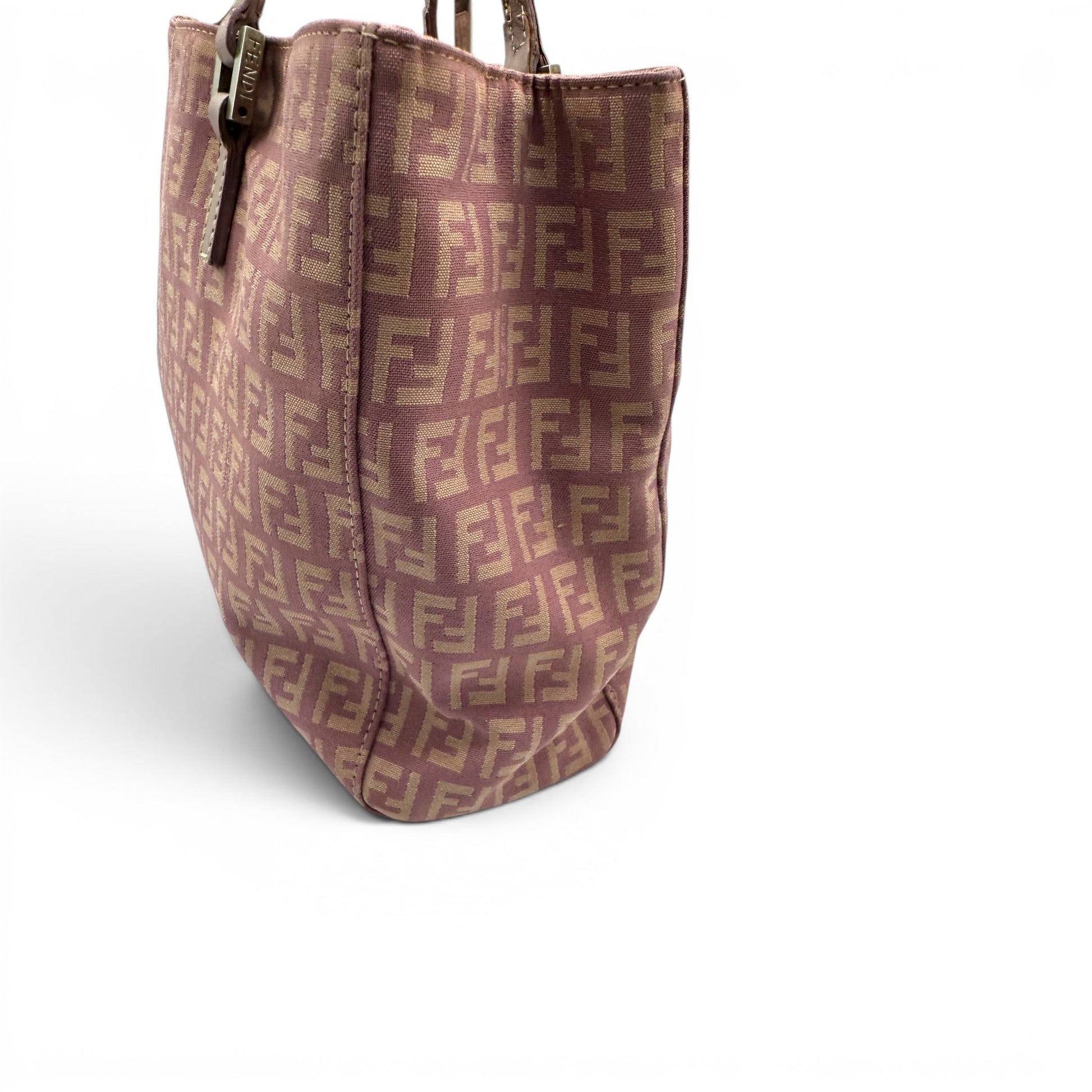 Vintage Fendi Lilac Fendi Zucchino Tote Shoulder Bag - Thanks it's Vintage