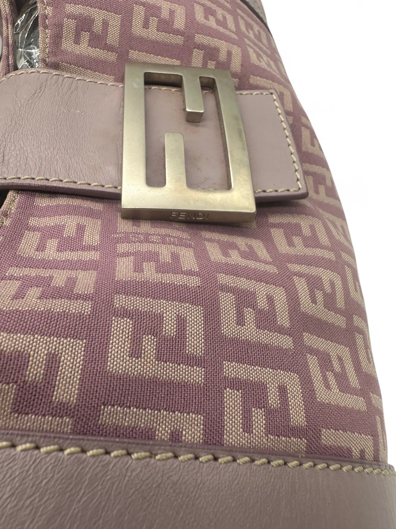 Vintage Fendi Lilac Fendi Zucchino Tote Shoulder Bag - Thanks it's Vintage
