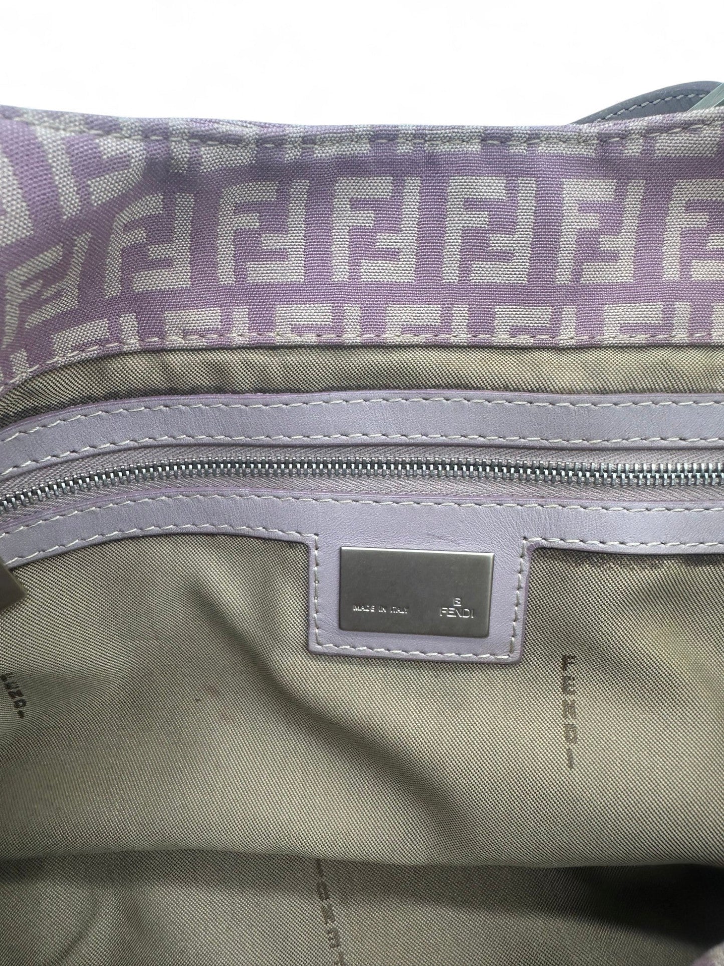 Vintage Fendi Lilac Fendi Zucchino Tote Shoulder Bag - Thanks it's Vintage