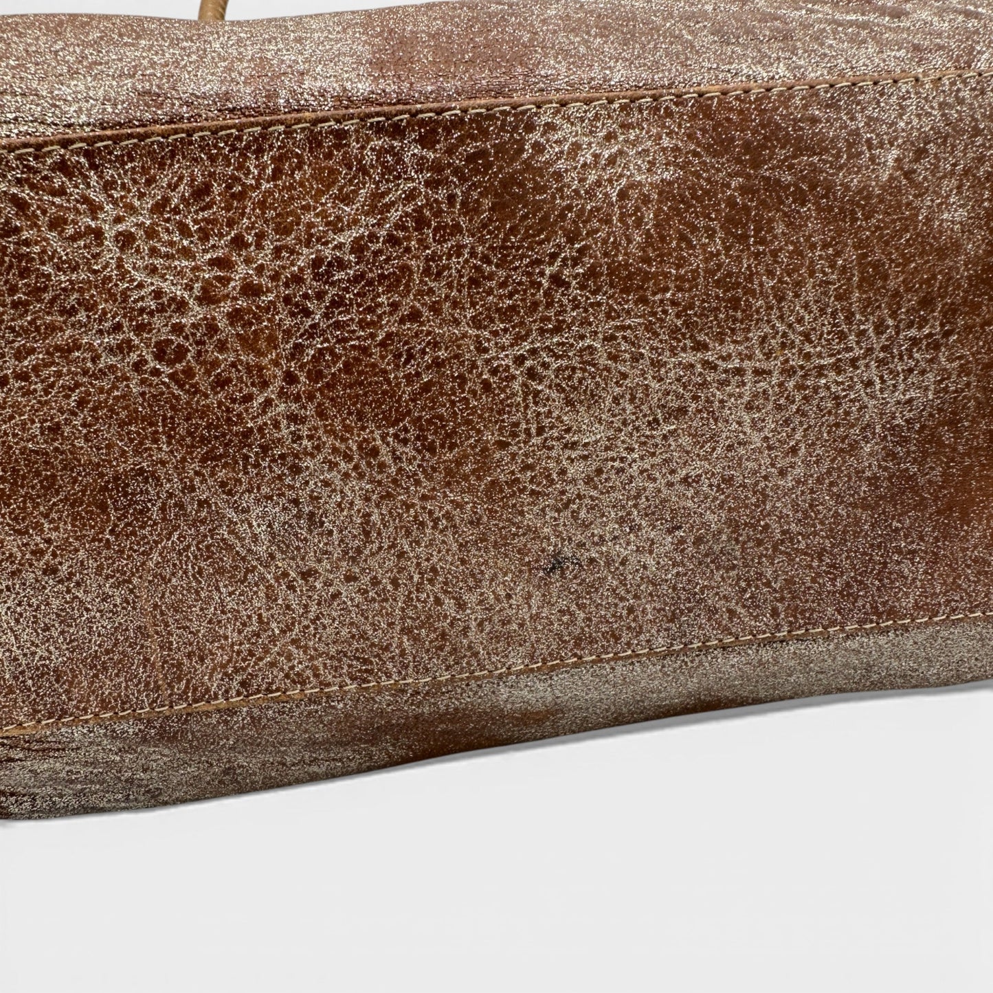 Vintage Fendi Metallic Shimmer Ethnico Leather Handbag - Thanks it's Vintage