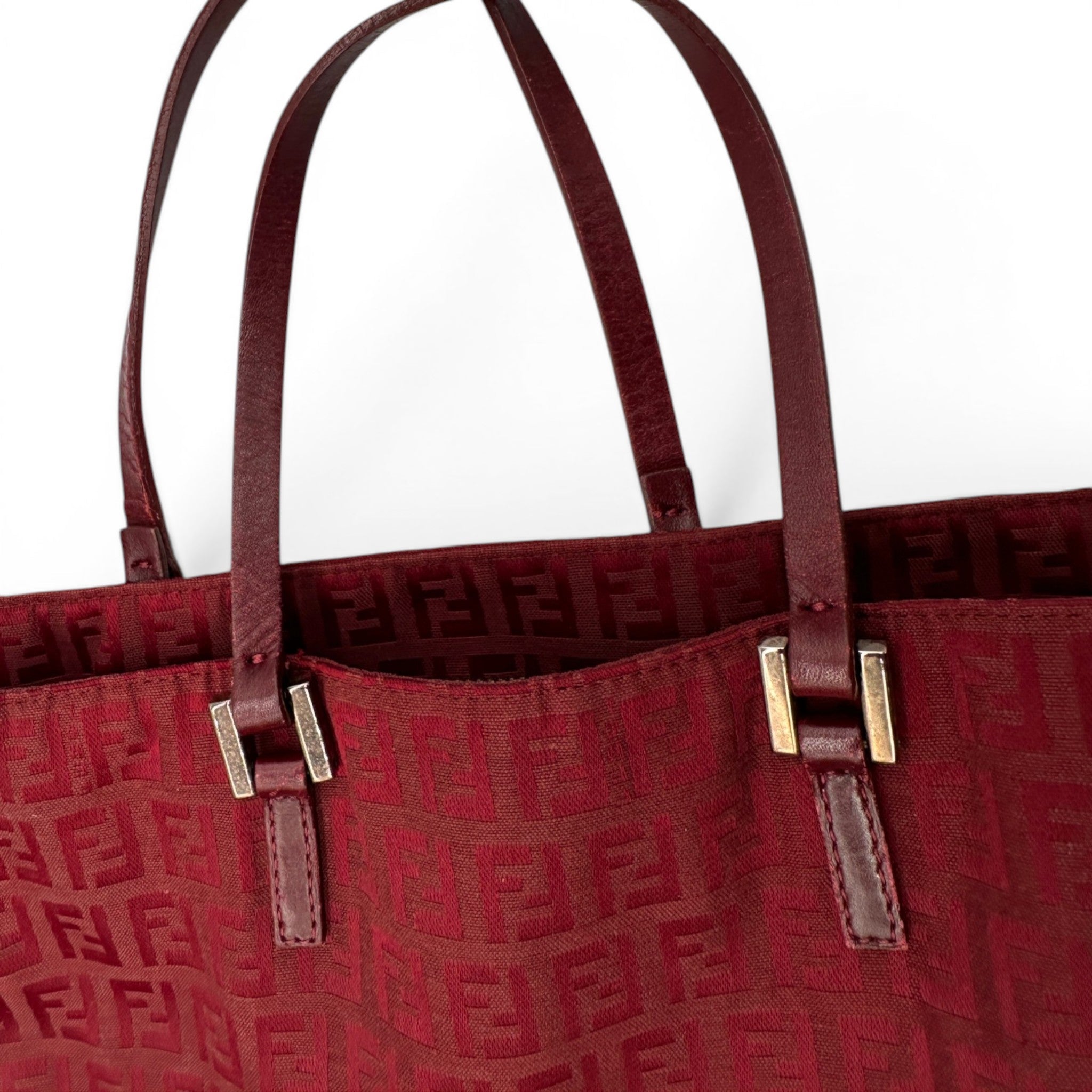 Vintage Fendi Red Zucchino Tote Shoulder Bag – Thanks it's Vintage