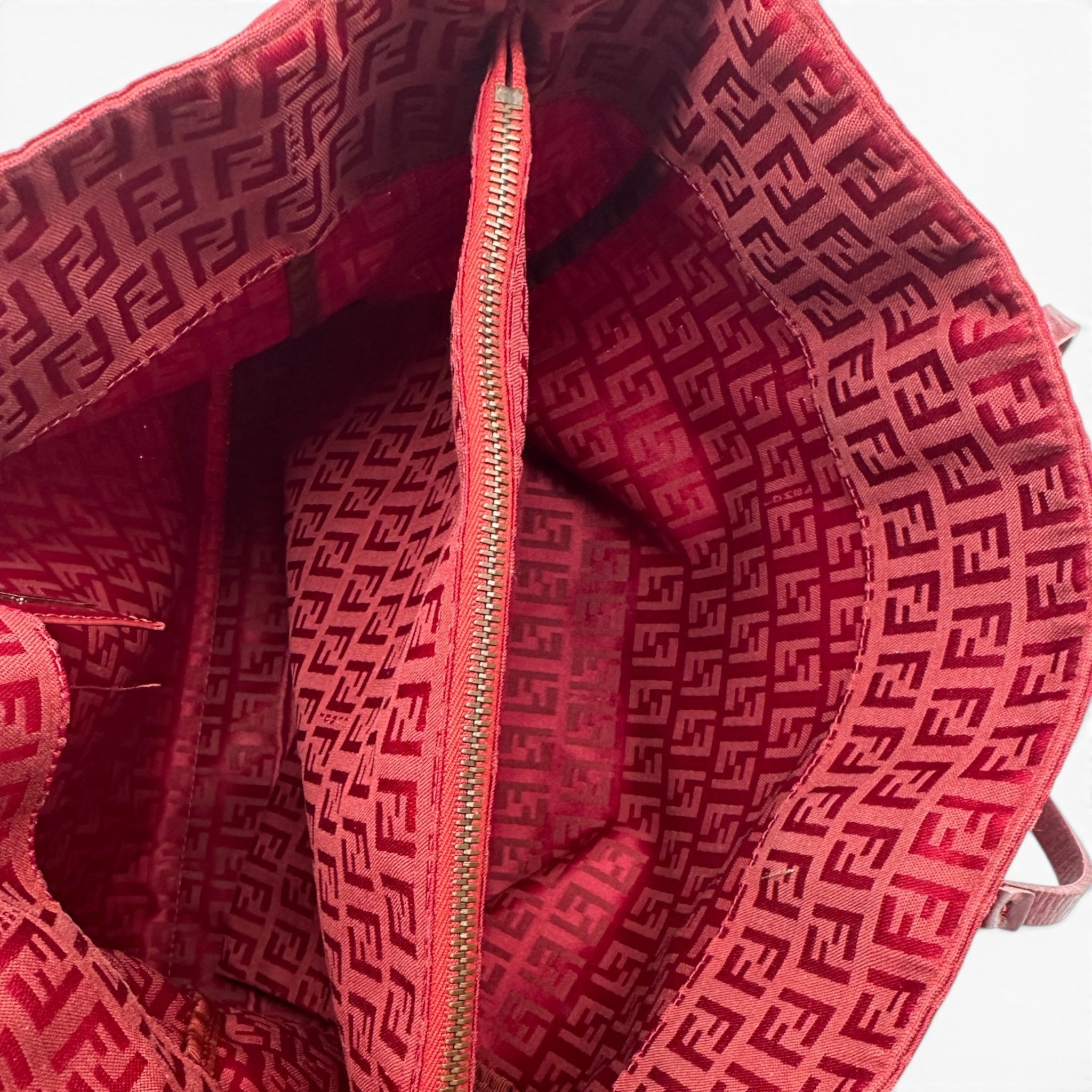 Vintage Fendi Red Zucchino Tote Shoulder Bag – Thanks it's Vintage