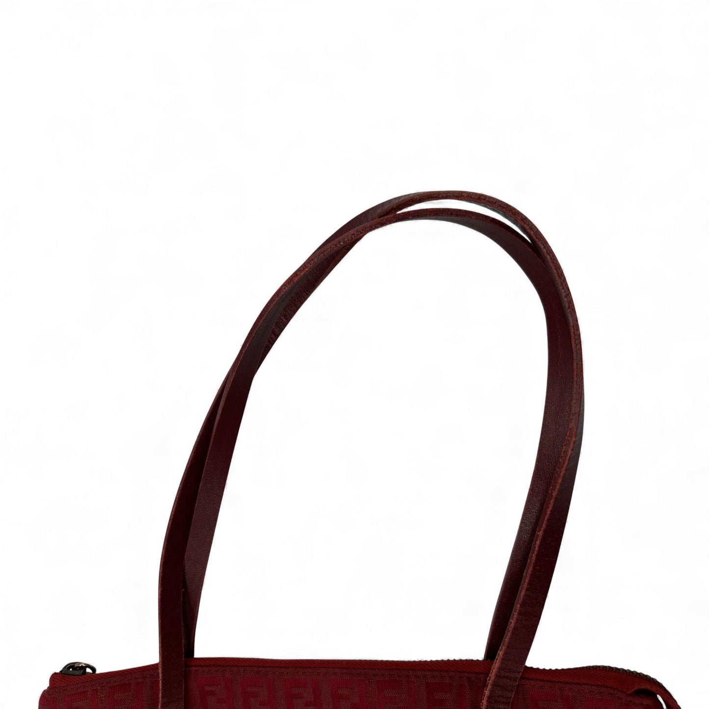 Vintage Fendi Red Zucchino Tote Shoulder Bag - Thanks it's Vintage