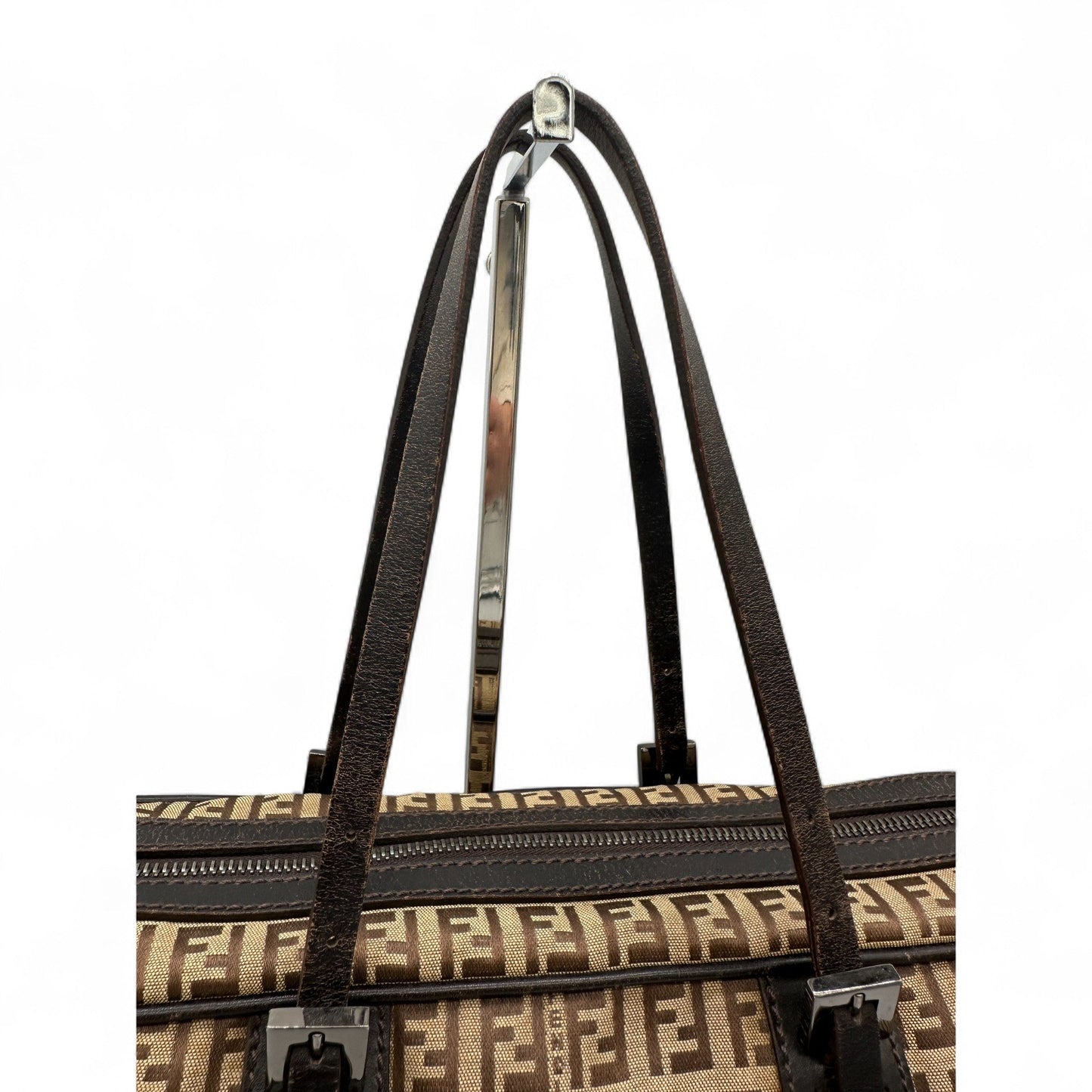 Vintage Fendi Zucca East West Boston Bag - Thanks it's Vintage