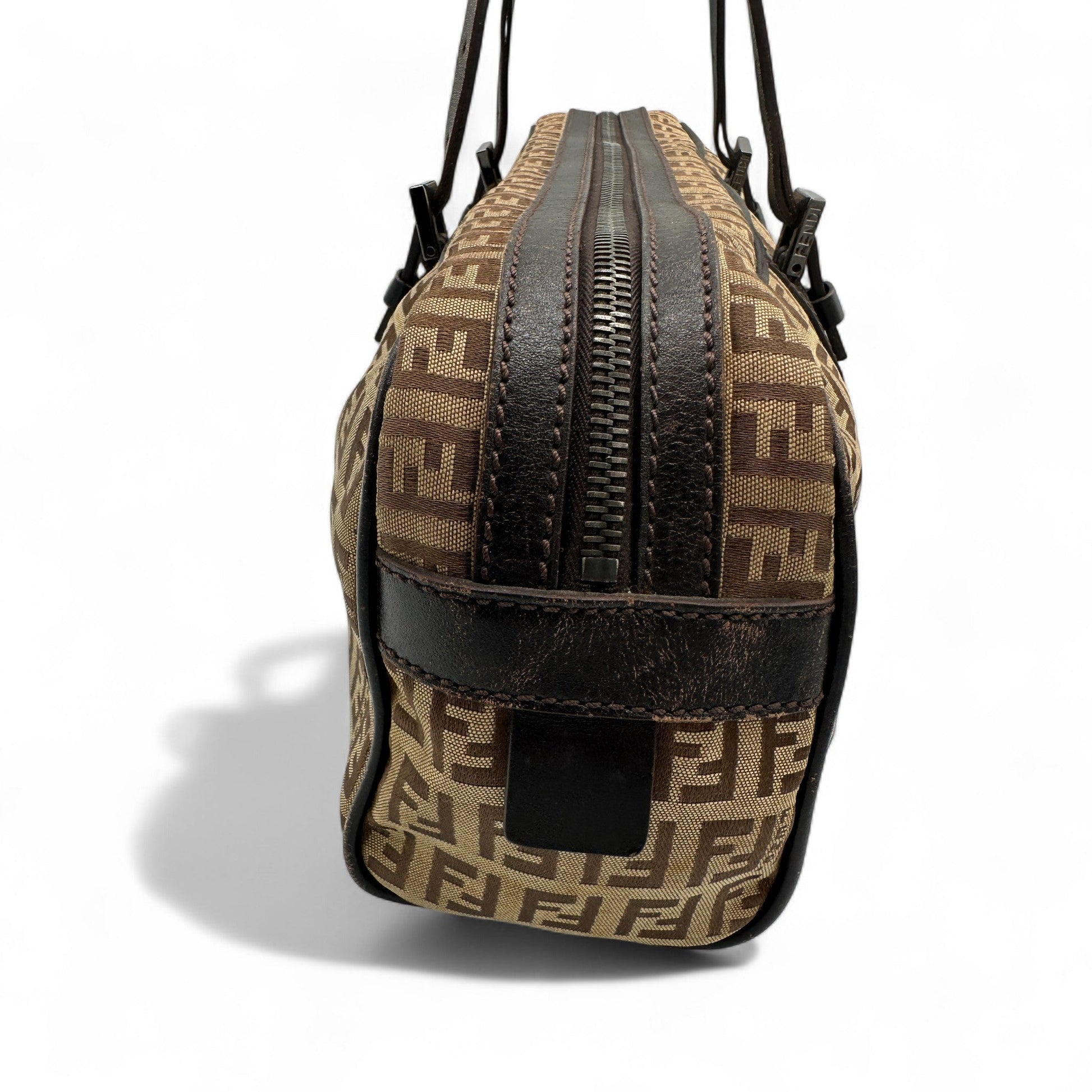 Vintage Fendi Zucca East West Boston Bag - Thanks it's Vintage