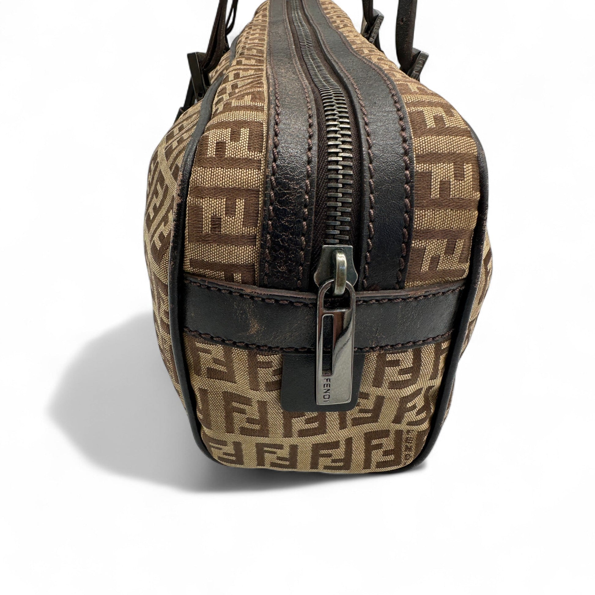 Vintage Fendi Zucca East West Boston Bag - Thanks it's Vintage