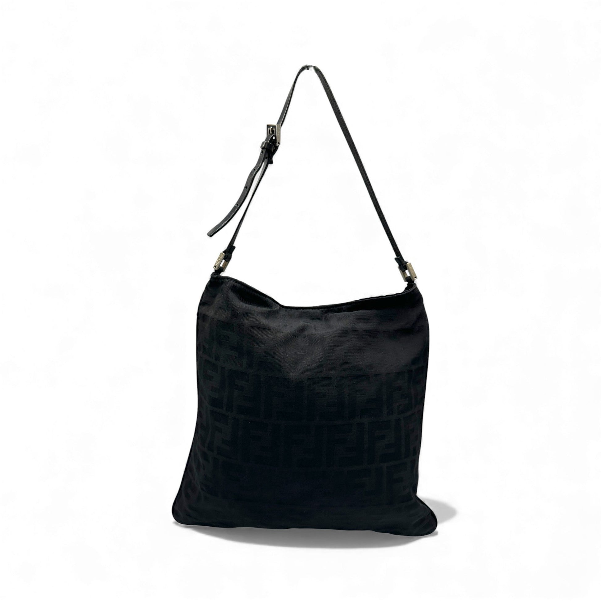 Vintage Fendi Zucca Flat Pouch Tote Shoulder Bag - Thanks it's Vintage