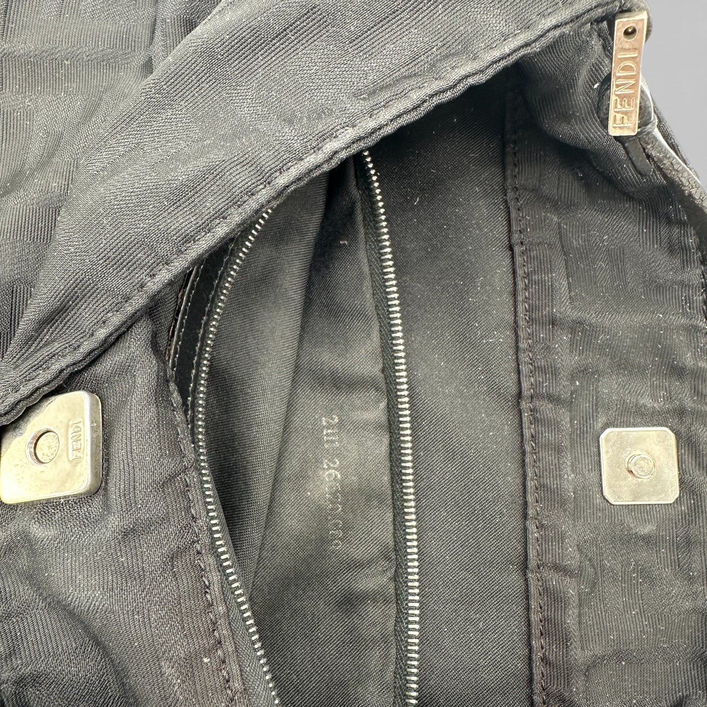 Vintage Fendi Zucca Flat Pouch Tote Shoulder Bag - Thanks it's Vintage