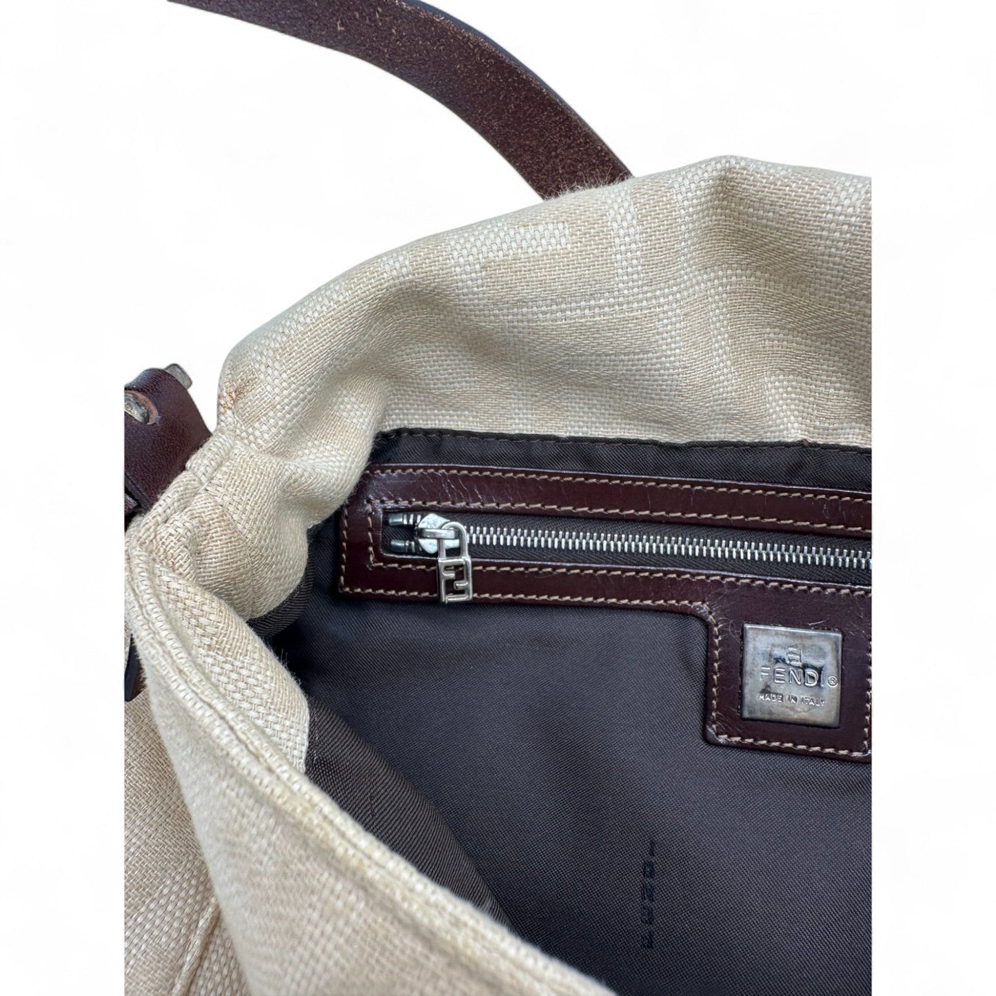 Vintage Fendi Zucca Mamma Bucket Shoulder Bag - Thanks it's Vintage