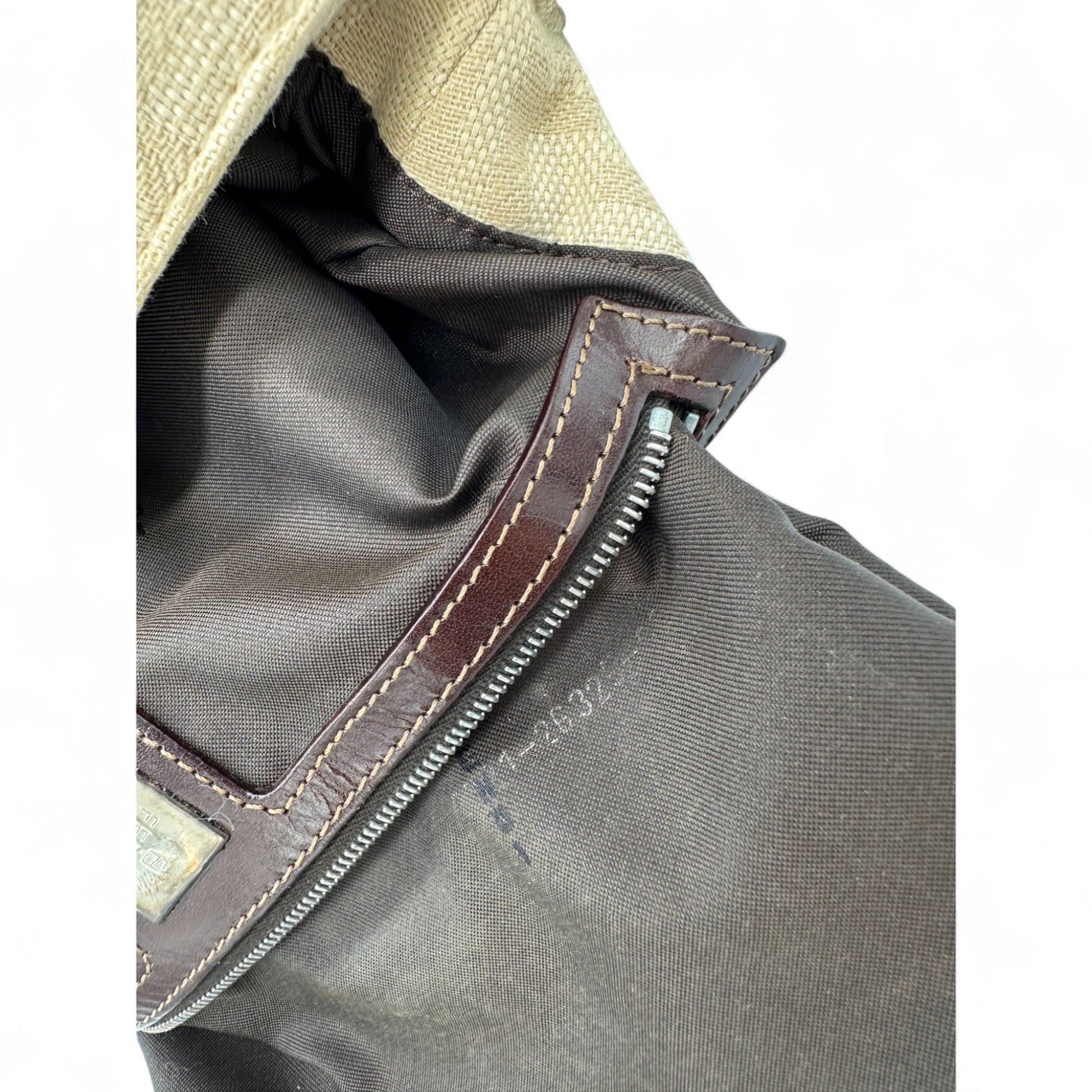 Vintage Fendi Zucca Mamma Bucket Shoulder Bag - Thanks it's Vintage