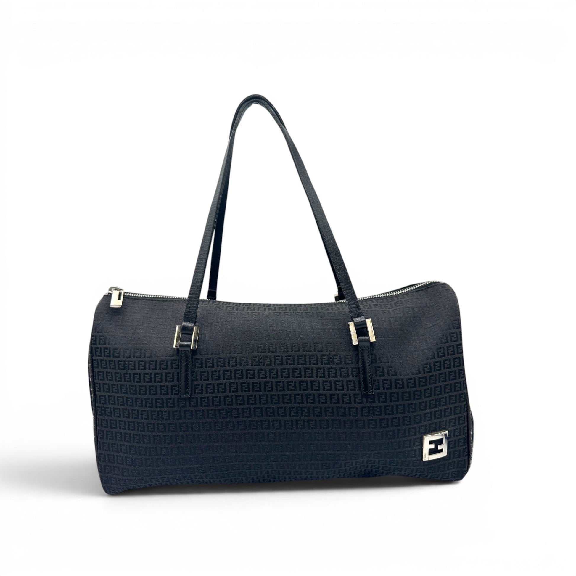 Vintage Fendi Zucchino Canvas Bauletto Bag - Thanks it's Vintage