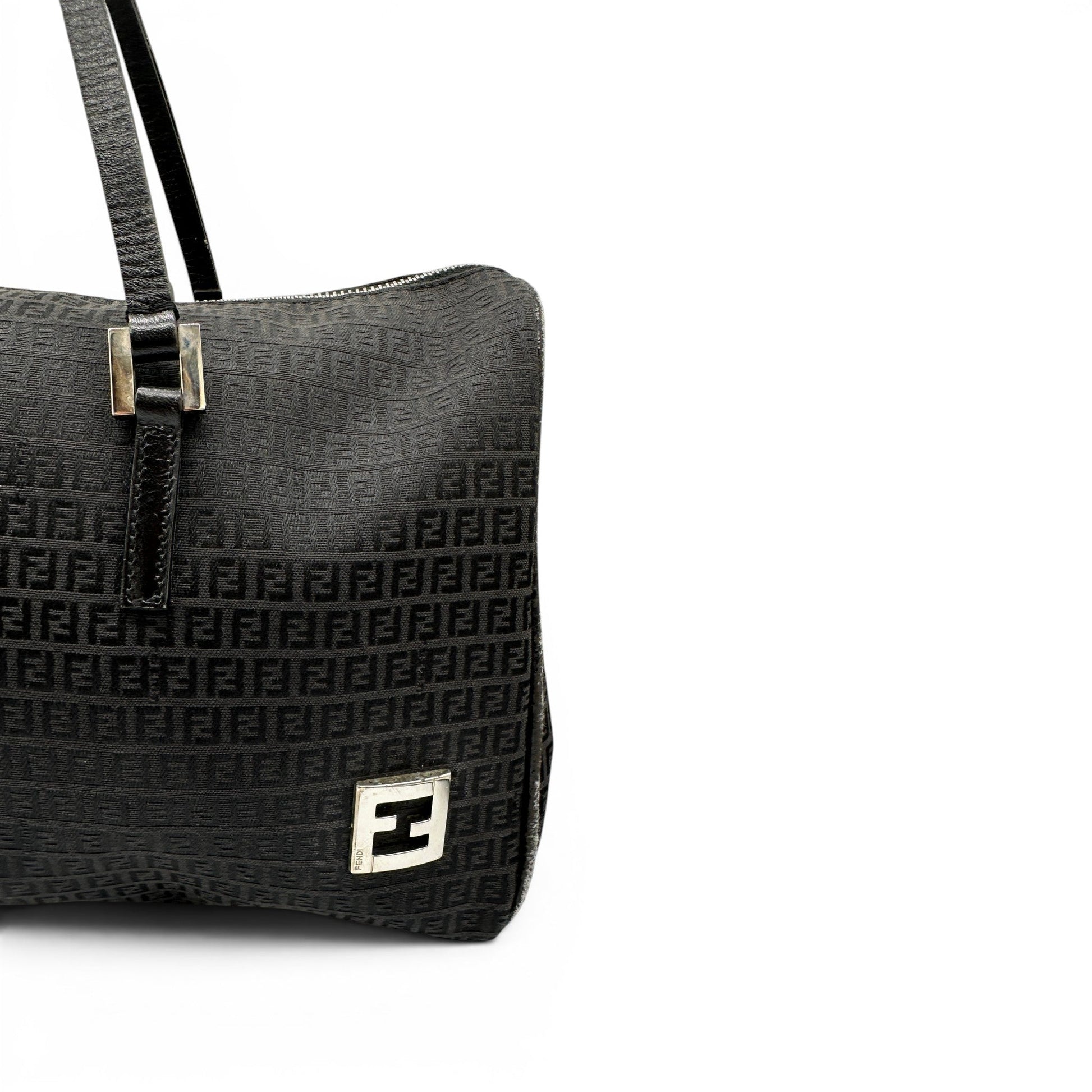 Vintage Fendi Zucchino Canvas Bauletto Bag - Thanks it's Vintage