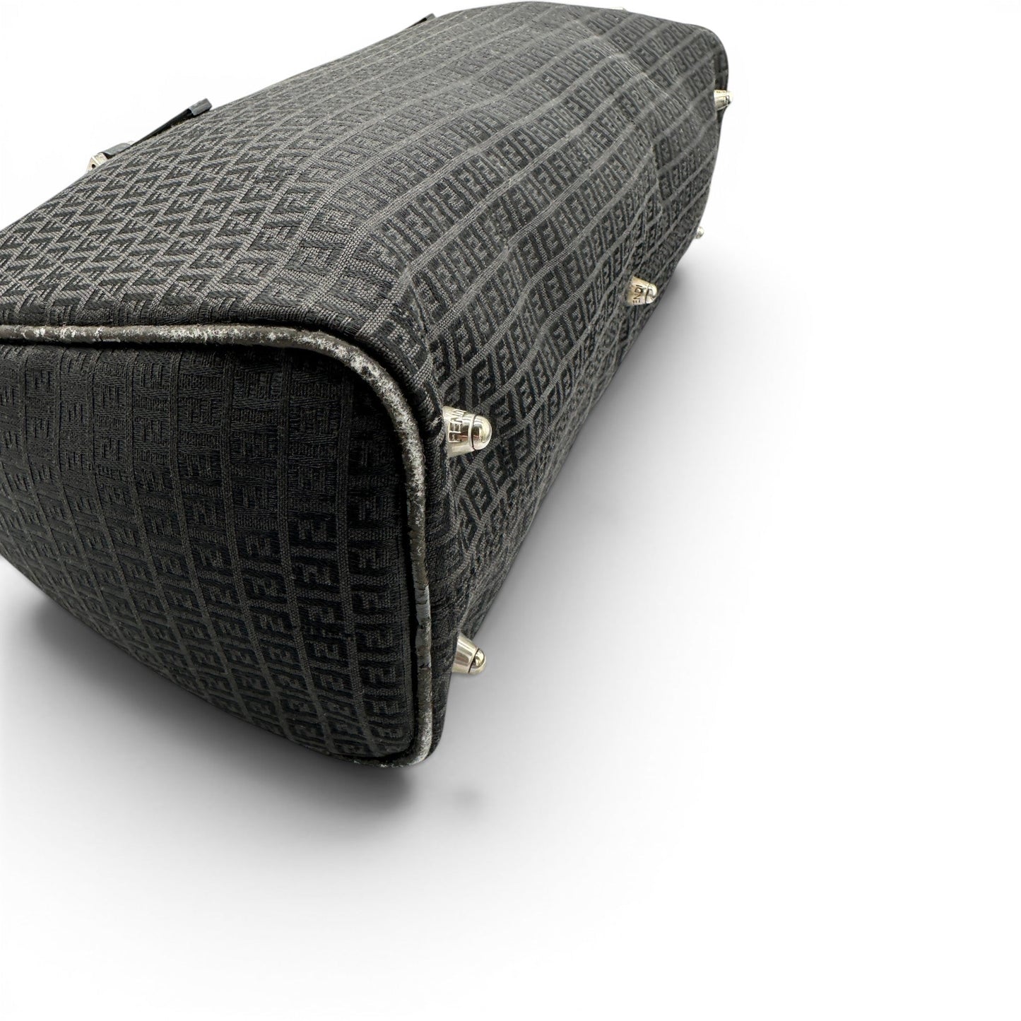 Vintage Fendi Zucchino Canvas Bauletto Bag - Thanks it's Vintage