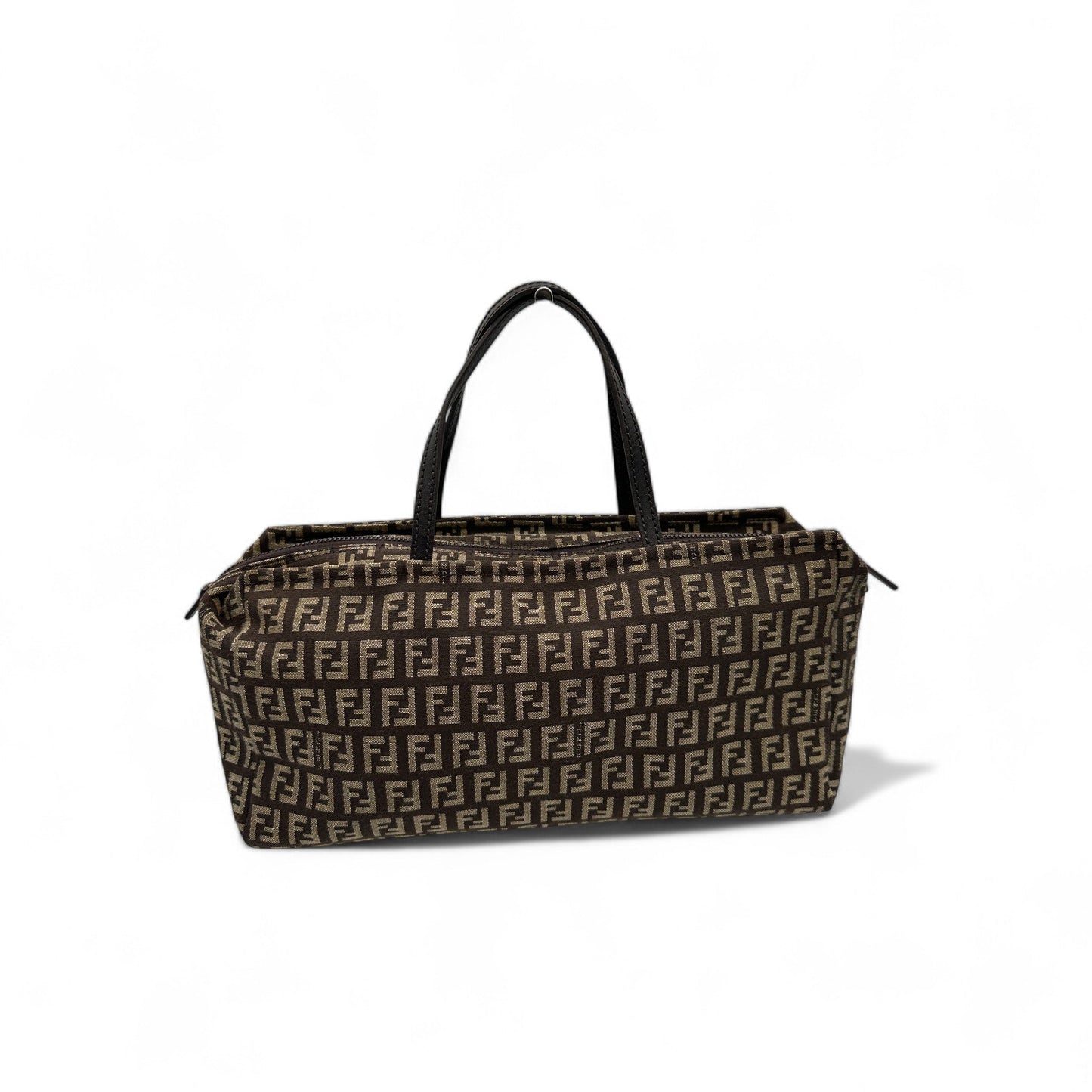 Vintage Fendi Zucchino Canvas Boston Bag - Thanks it's Vintage