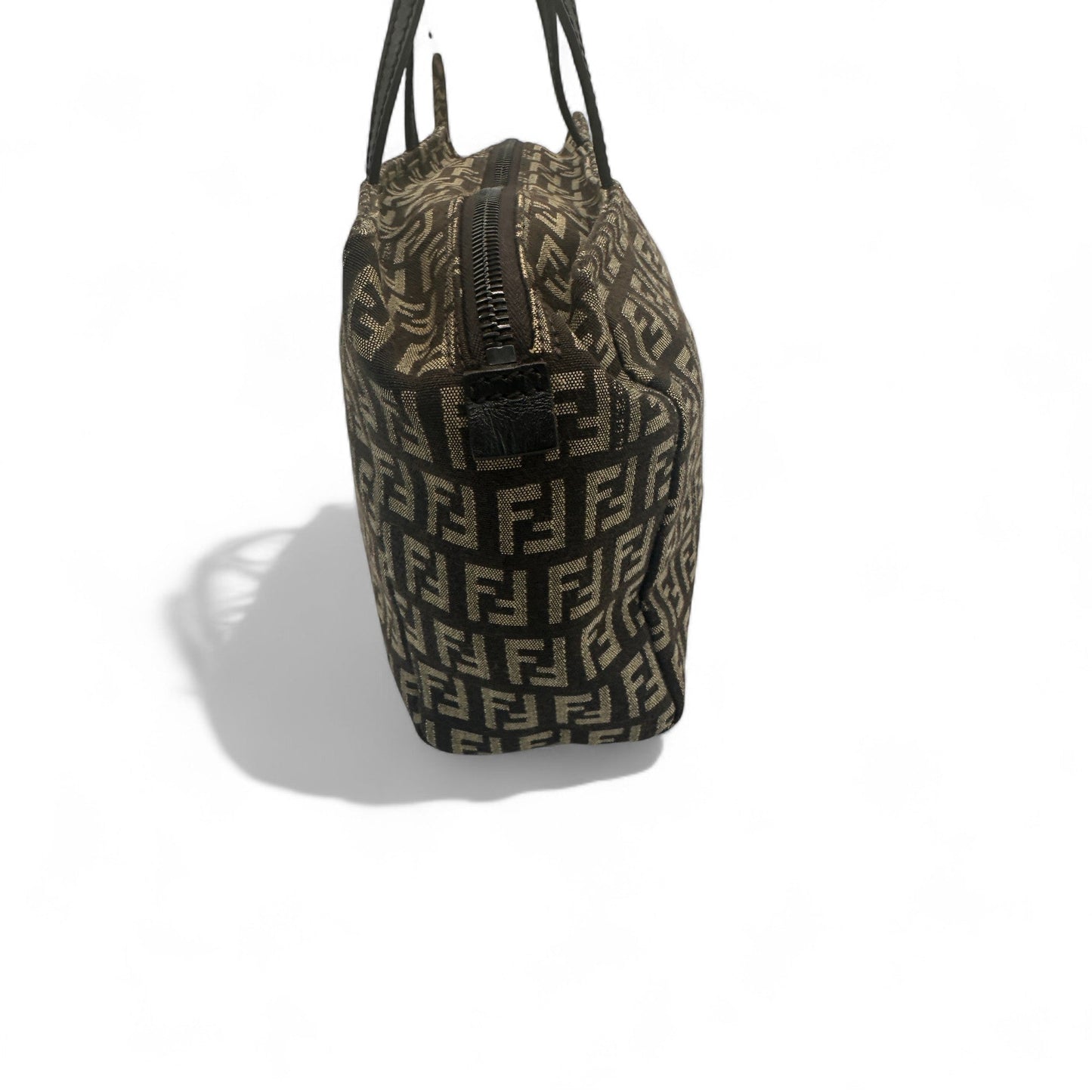 Vintage Fendi Zucchino Canvas Boston Bag - Thanks it's Vintage