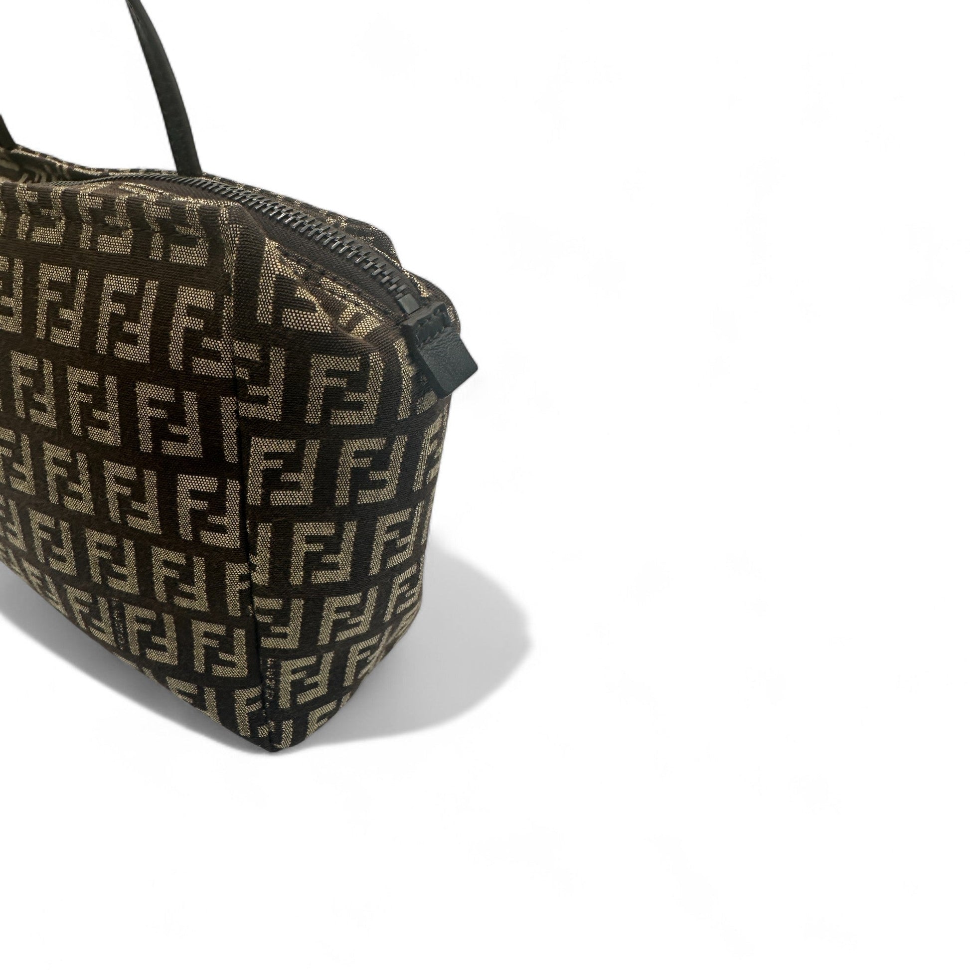 Vintage Fendi Zucchino Canvas Boston Bag - Thanks it's Vintage