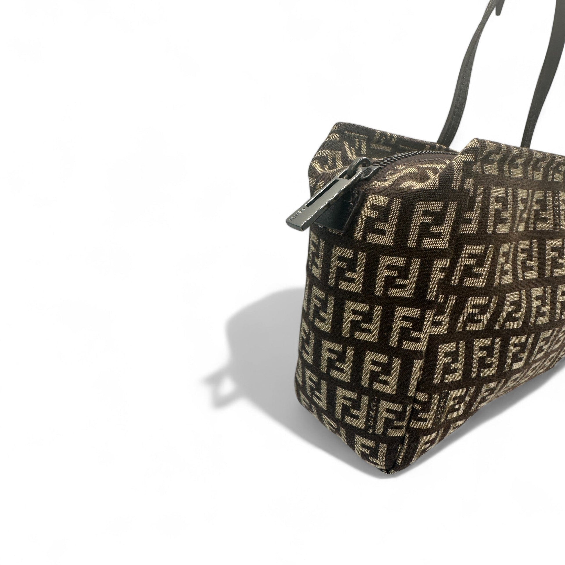 Vintage Fendi Zucchino Canvas Boston Bag - Thanks it's Vintage