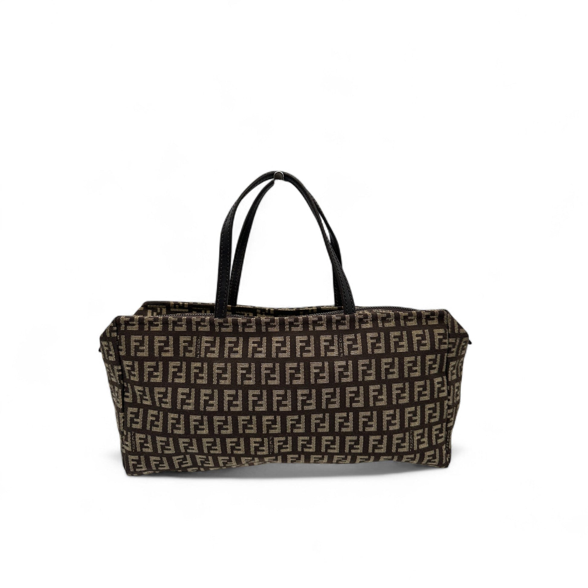 Vintage Fendi Zucchino Canvas Boston Bag - Thanks it's Vintage