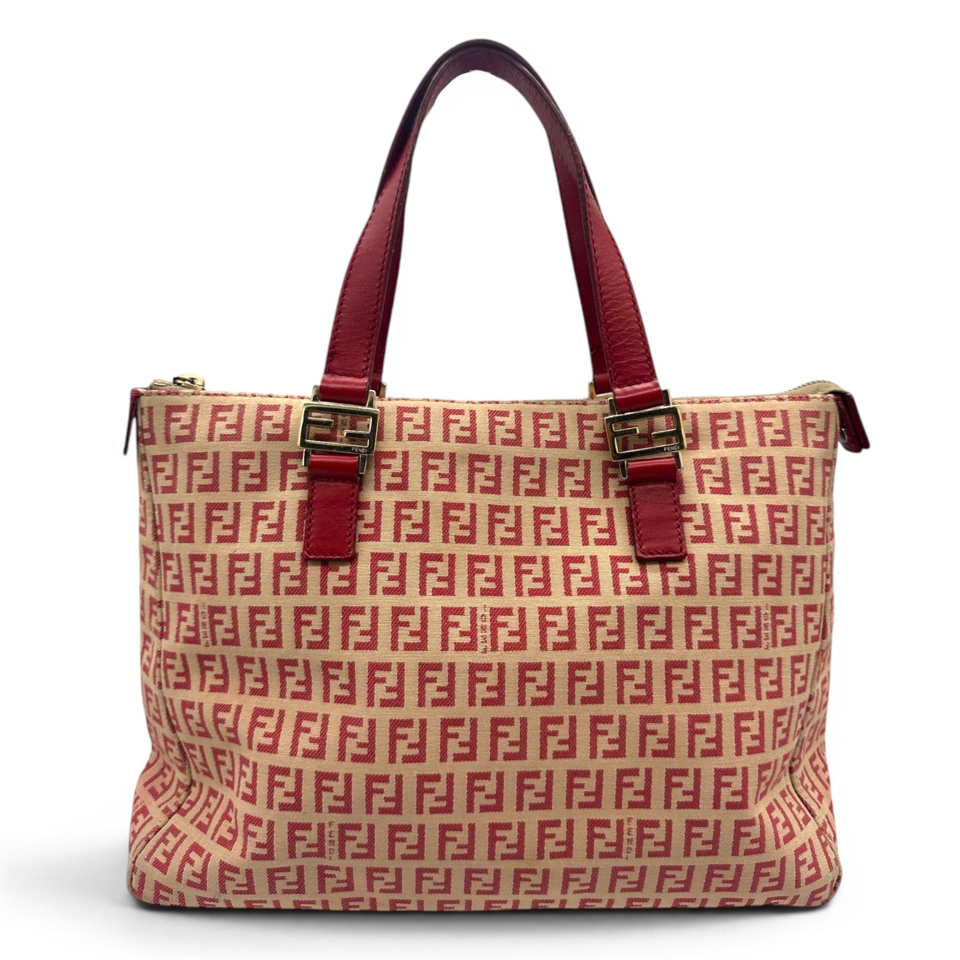 Vintage Fendi Zucchino Canvas Tote Handbag - Thanks it's Vintage