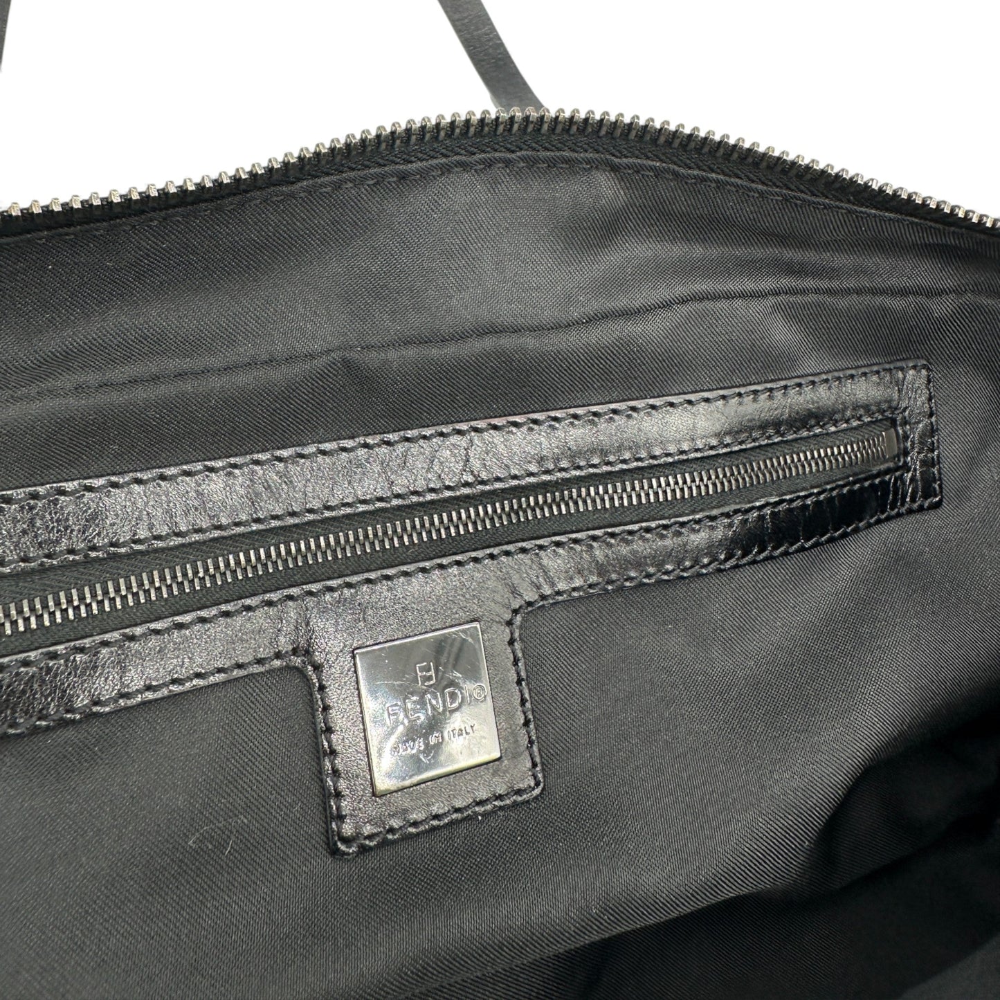 Vintage Fendi Zucchino East West Boston Bag - Thanks it's Vintage