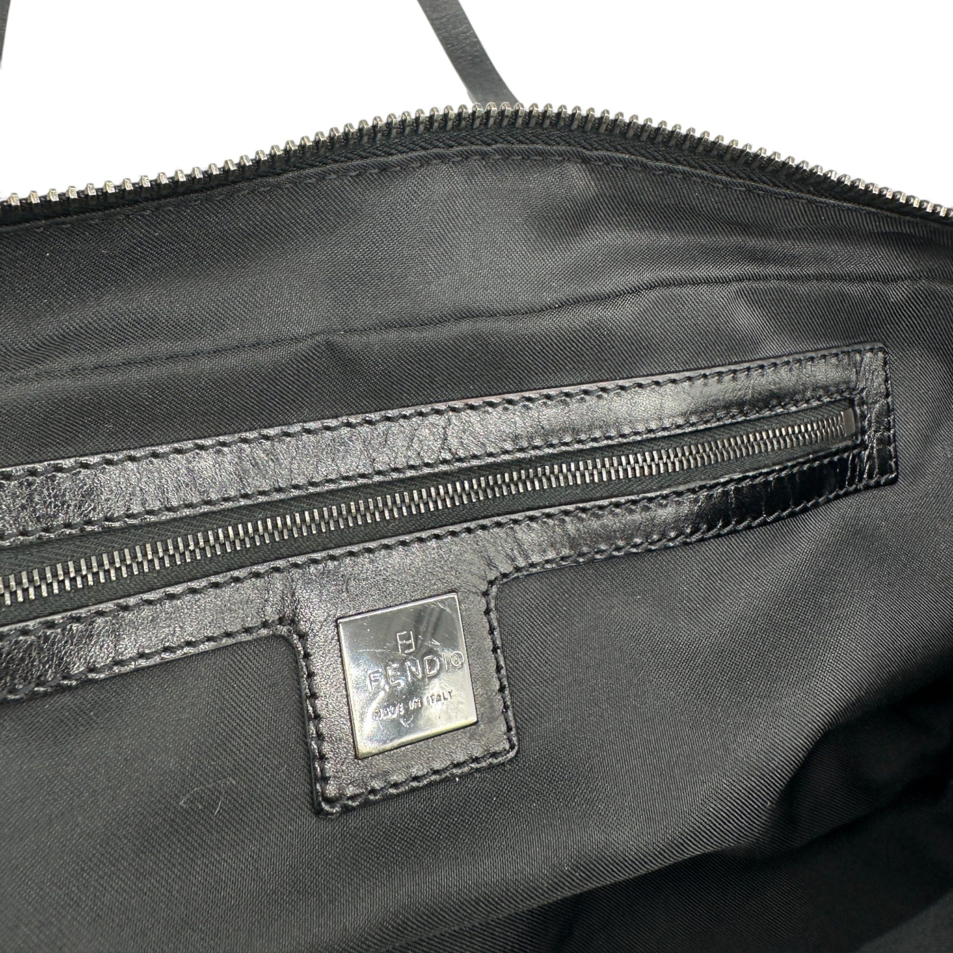 Vintage Fendi Zucchino East West Boston Bag - Thanks it's Vintage