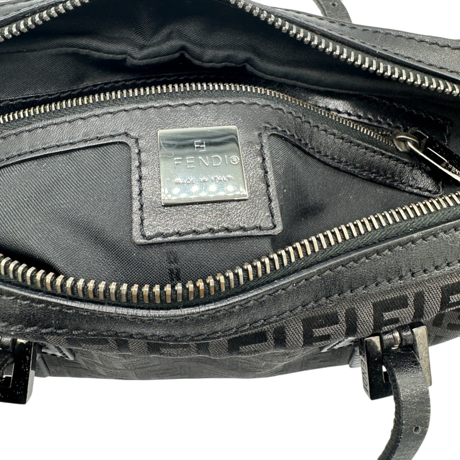 Vintage Fendi Zucchino East West Boston Bag - Thanks it's Vintage