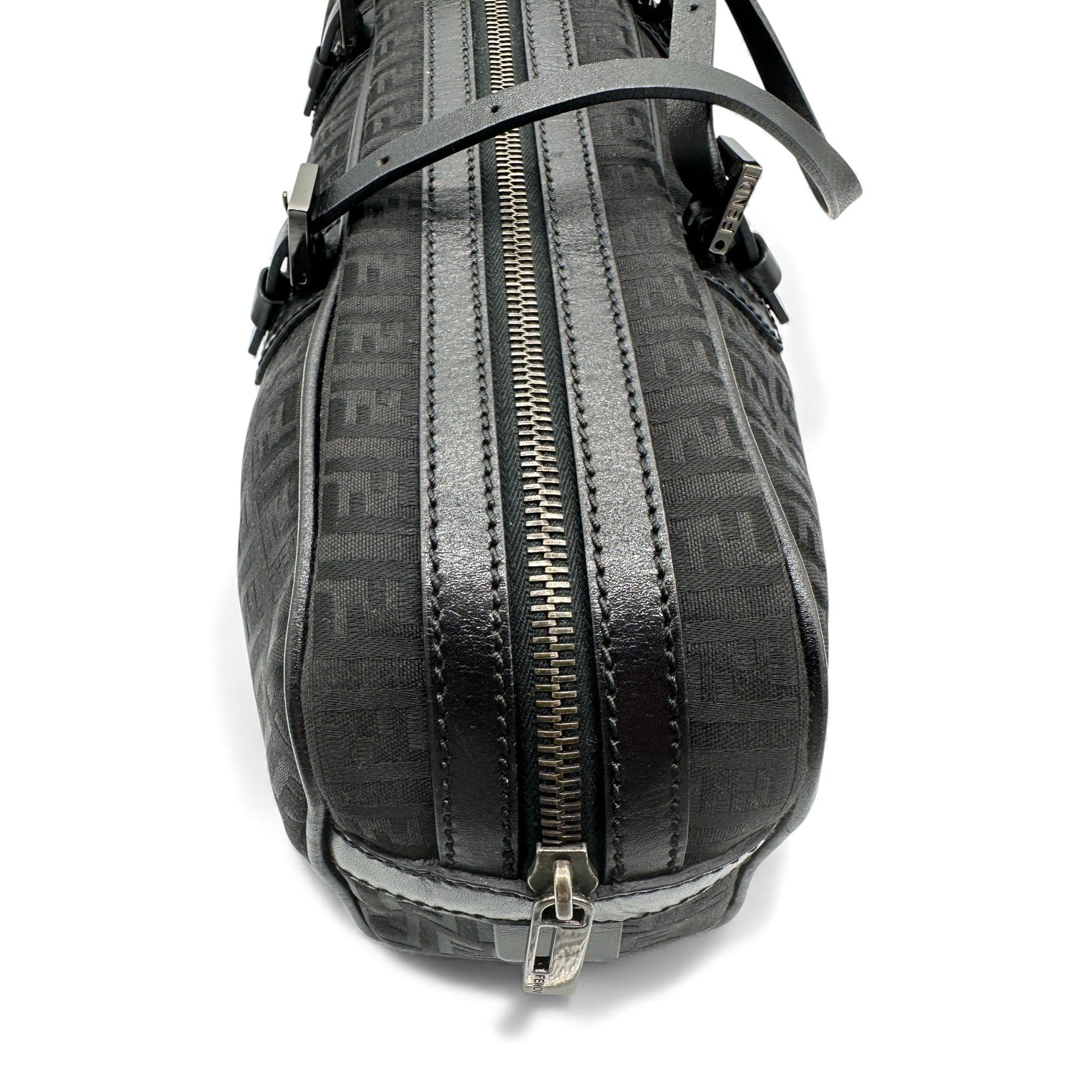 Vintage Fendi Zucchino East West Boston Bag - Thanks it's Vintage