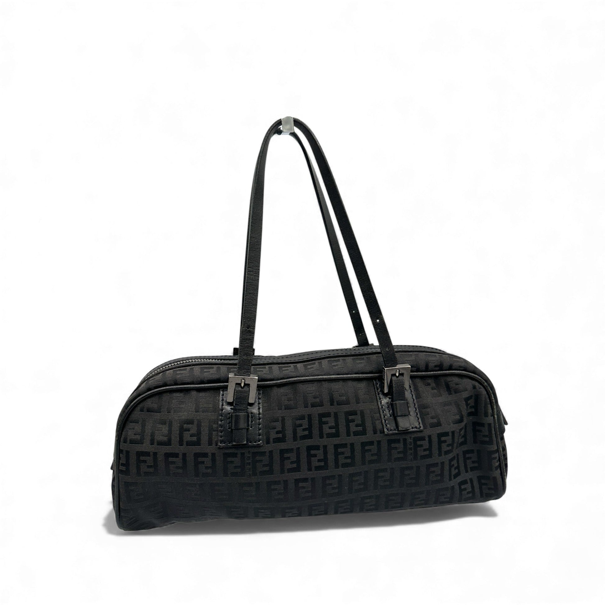 Vintage Fendi Zucchino East West Boston Bag - Thanks it's Vintage