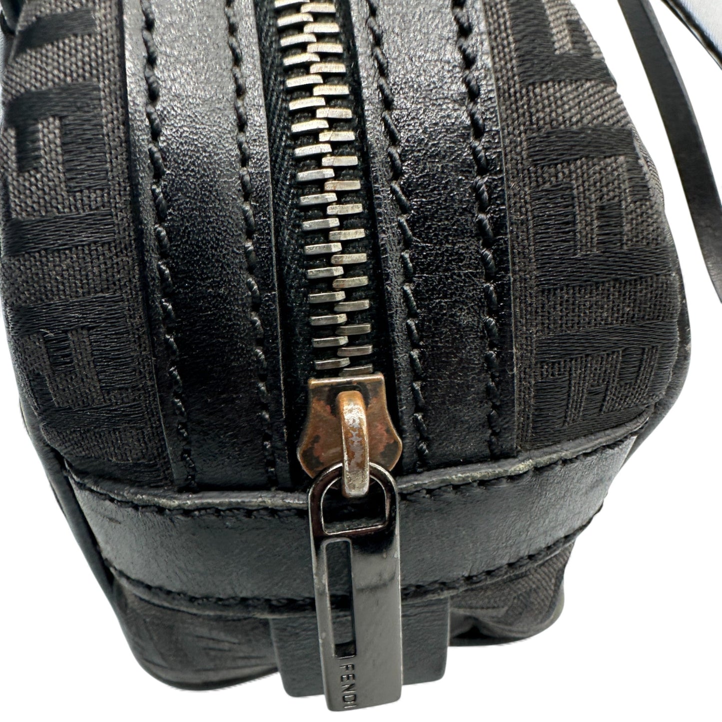 Vintage Fendi Zucchino East West Boston Bag - Thanks it's Vintage