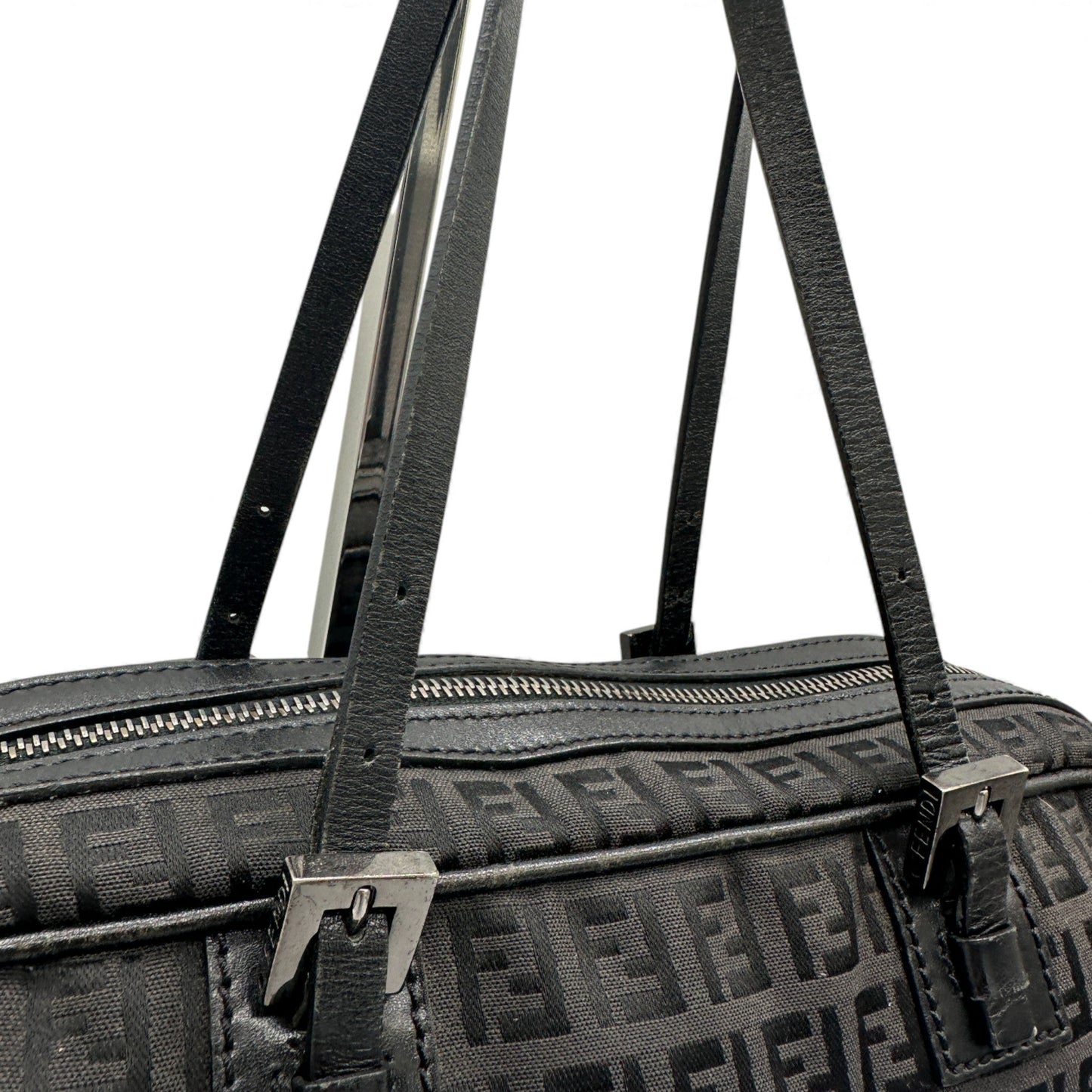 Vintage Fendi Zucchino East West Boston Bag - Thanks it's Vintage