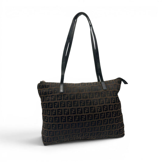 Vintage Fendi Zucchino Monogram Tote Shoulder Bag - Thanks it's Vintage