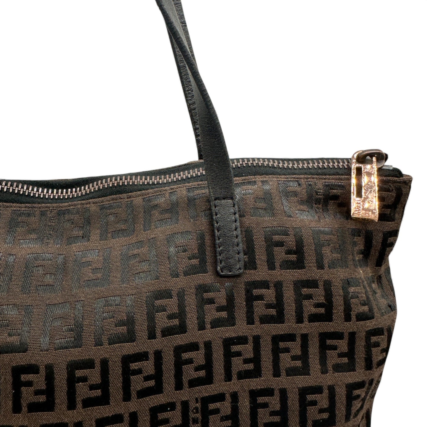 Vintage Fendi Zucchino Monogram Tote Shoulder Bag - Thanks it's Vintage