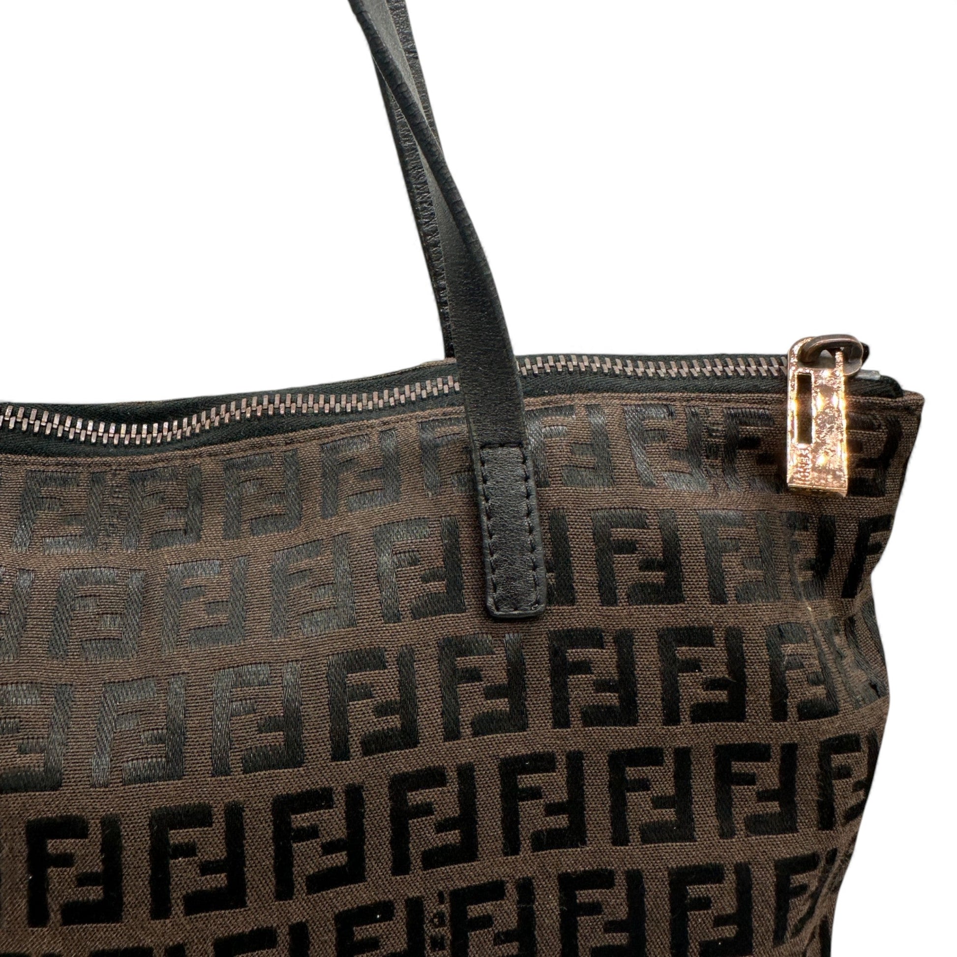 Vintage Fendi Zucchino Monogram Tote Shoulder Bag - Thanks it's Vintage