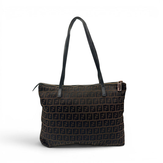 Vintage Fendi Zucchino Monogram Tote Shoulder Bag - Thanks it's Vintage